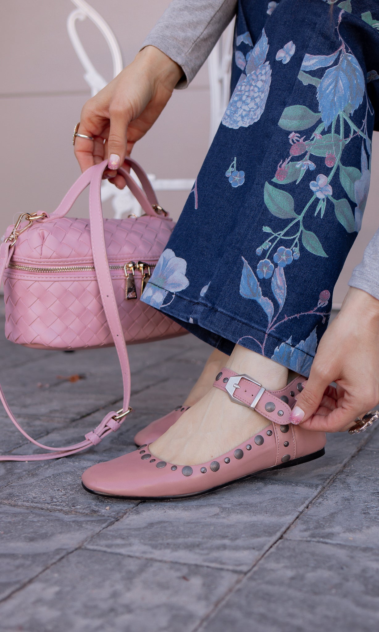 Mystic Mary Jane Studded Ballet Flat-Flats-Krush Kandy, Women's Online Fashion Boutique Located in Phoenix, Arizona (Scottsdale Area)