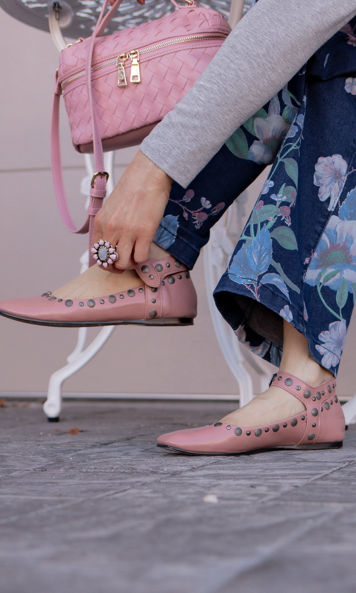 Mystic Mary Jane Studded Ballet Flat-Flats-Krush Kandy, Women's Online Fashion Boutique Located in Phoenix, Arizona (Scottsdale Area)