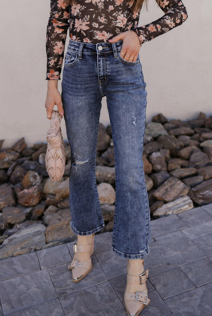 Kancan Bella Vista High-Rise Crop Flare Jeans-Jeans-Krush Kandy, Women's Online Fashion Boutique Located in Phoenix, Arizona (Scottsdale Area)