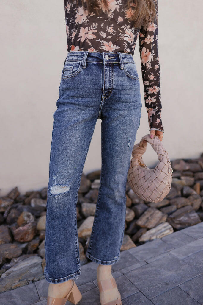 Kancan Bella Vista High-Rise Crop Flare Jeans-Jeans-Krush Kandy, Women's Online Fashion Boutique Located in Phoenix, Arizona (Scottsdale Area)