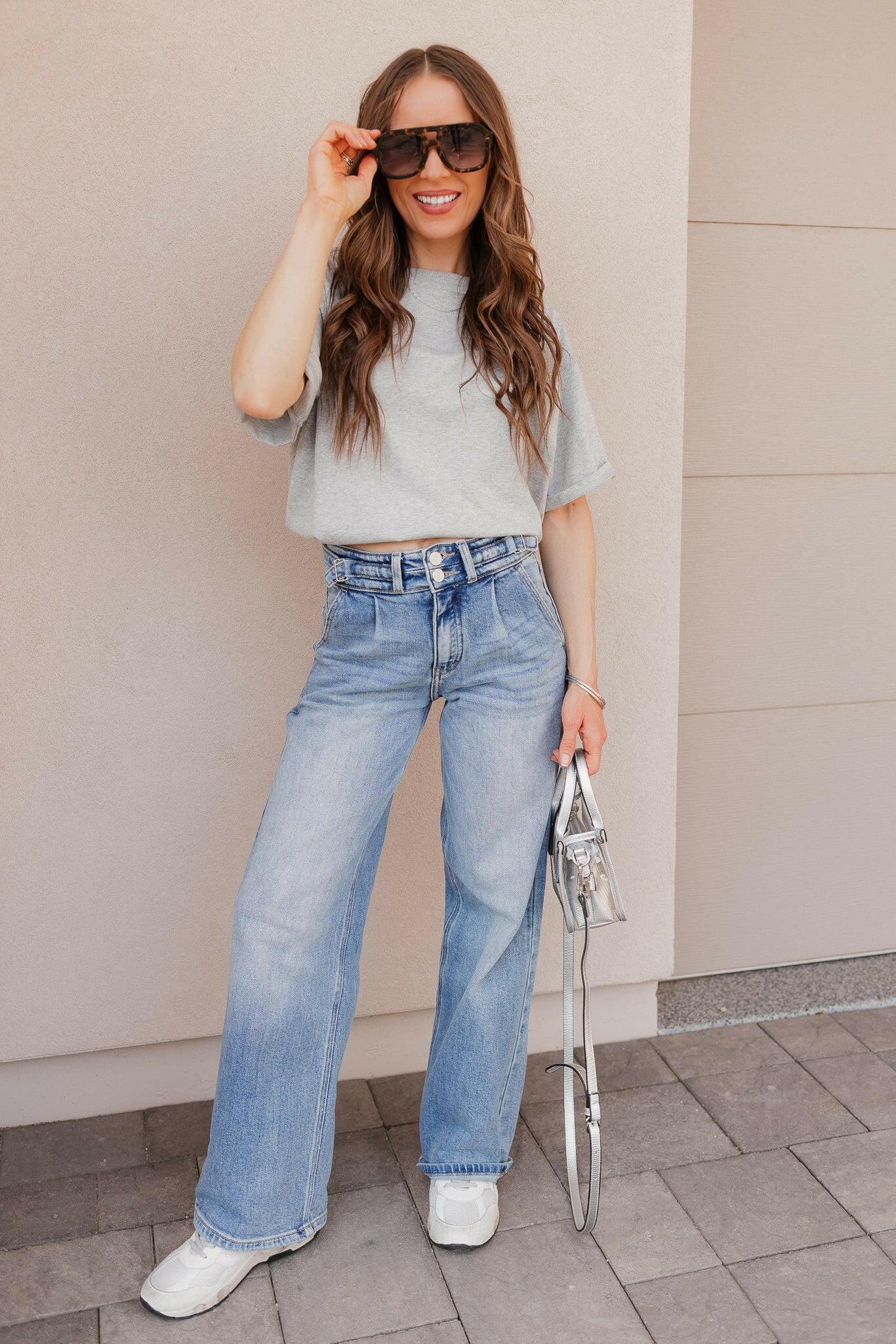 KANCAN Blue Lagoon Wide Leg Kancan Jeans-Denim-Krush Kandy, Women's Online Fashion Boutique Located in Phoenix, Arizona (Scottsdale Area)