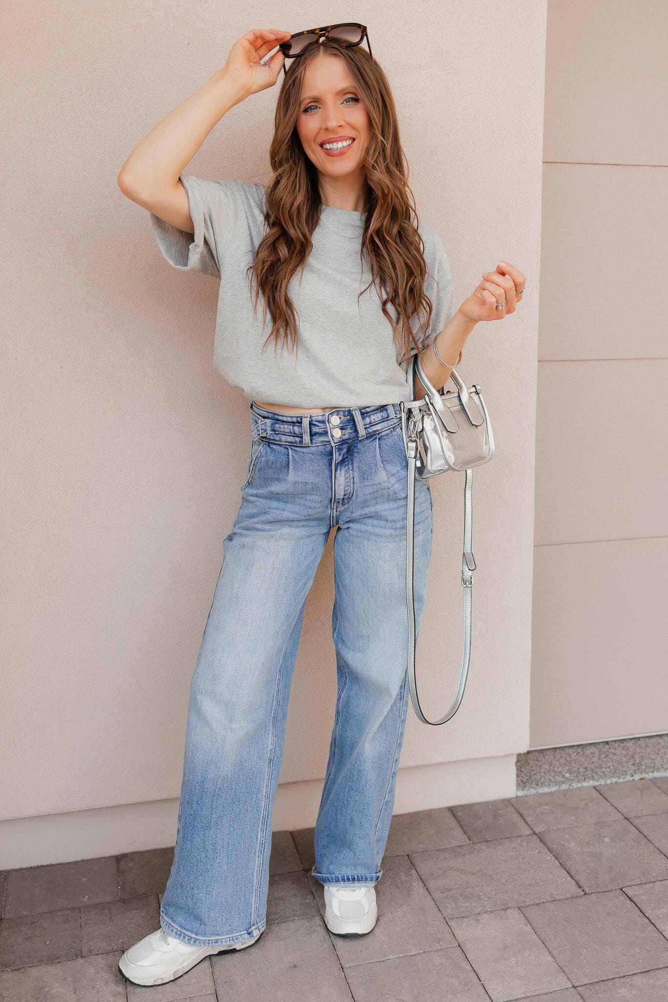 KANCAN Blue Lagoon Wide Leg Kancan Jeans-Denim-Krush Kandy, Women's Online Fashion Boutique Located in Phoenix, Arizona (Scottsdale Area)