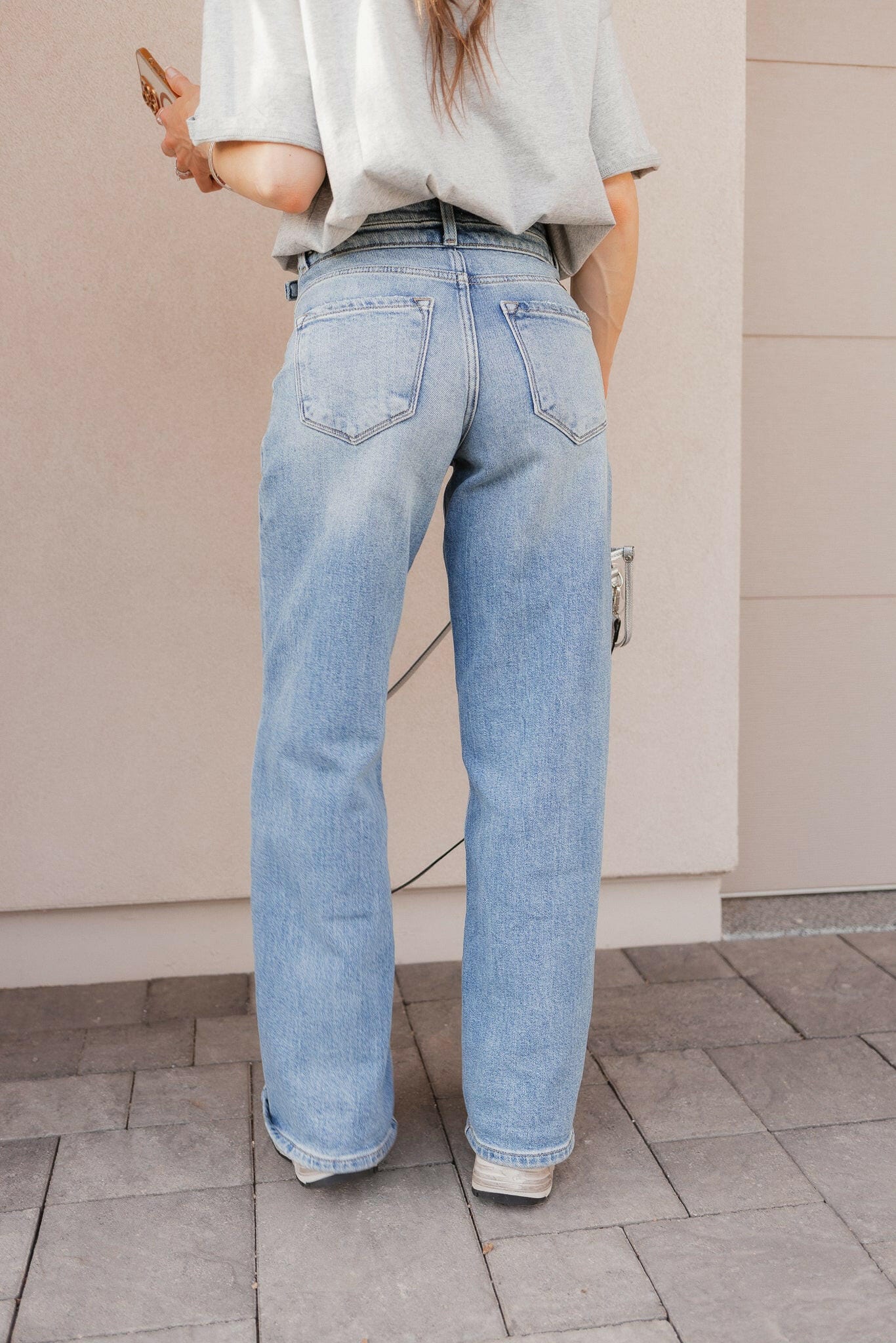 KANCAN Blue Lagoon Wide Leg Kancan Jeans-Denim-Krush Kandy, Women's Online Fashion Boutique Located in Phoenix, Arizona (Scottsdale Area)