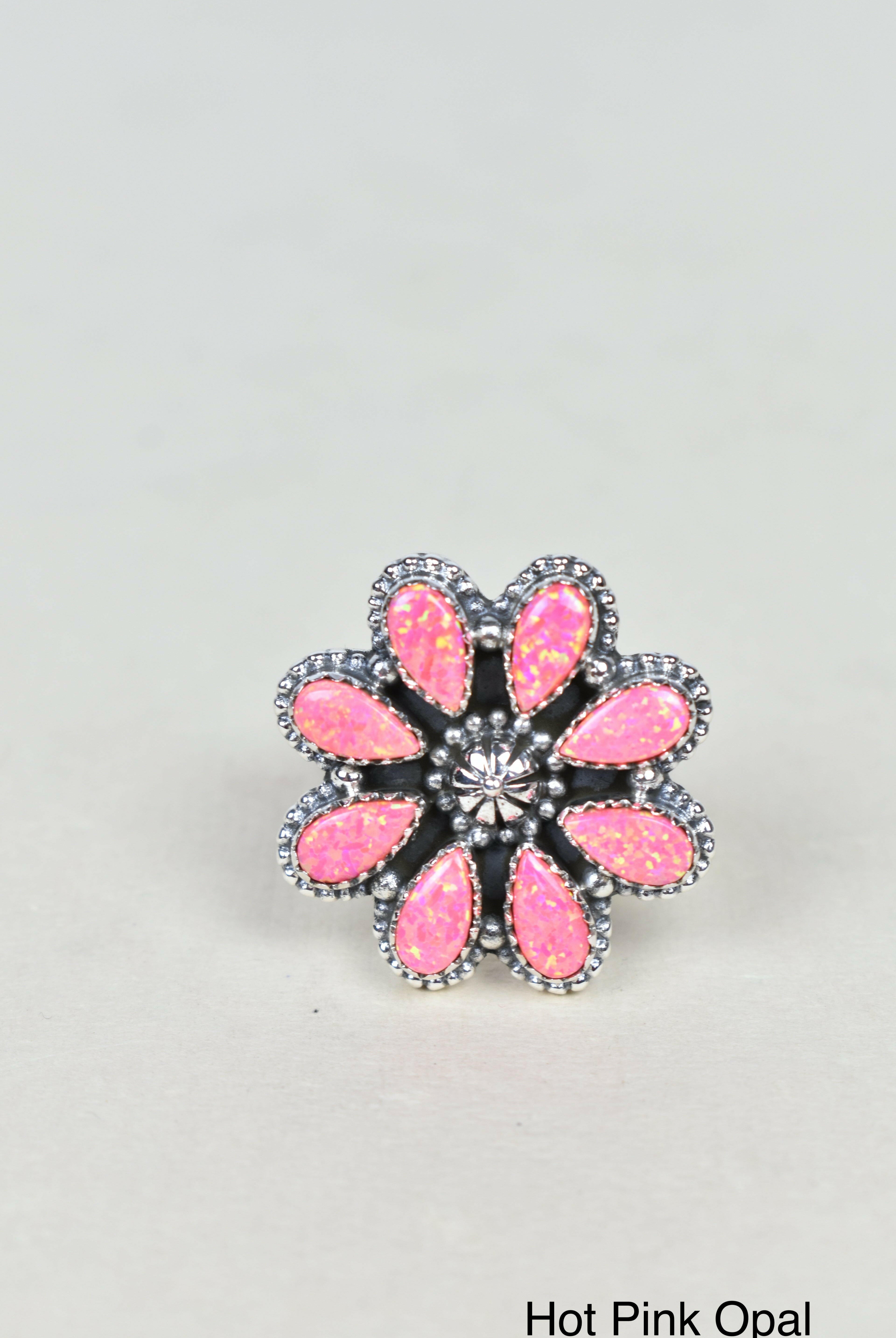 A Daisy A Day Keeps The Blues Away Ring-Cluster Rings-Krush Kandy, Women's Online Fashion Boutique Located in Phoenix, Arizona (Scottsdale Area)