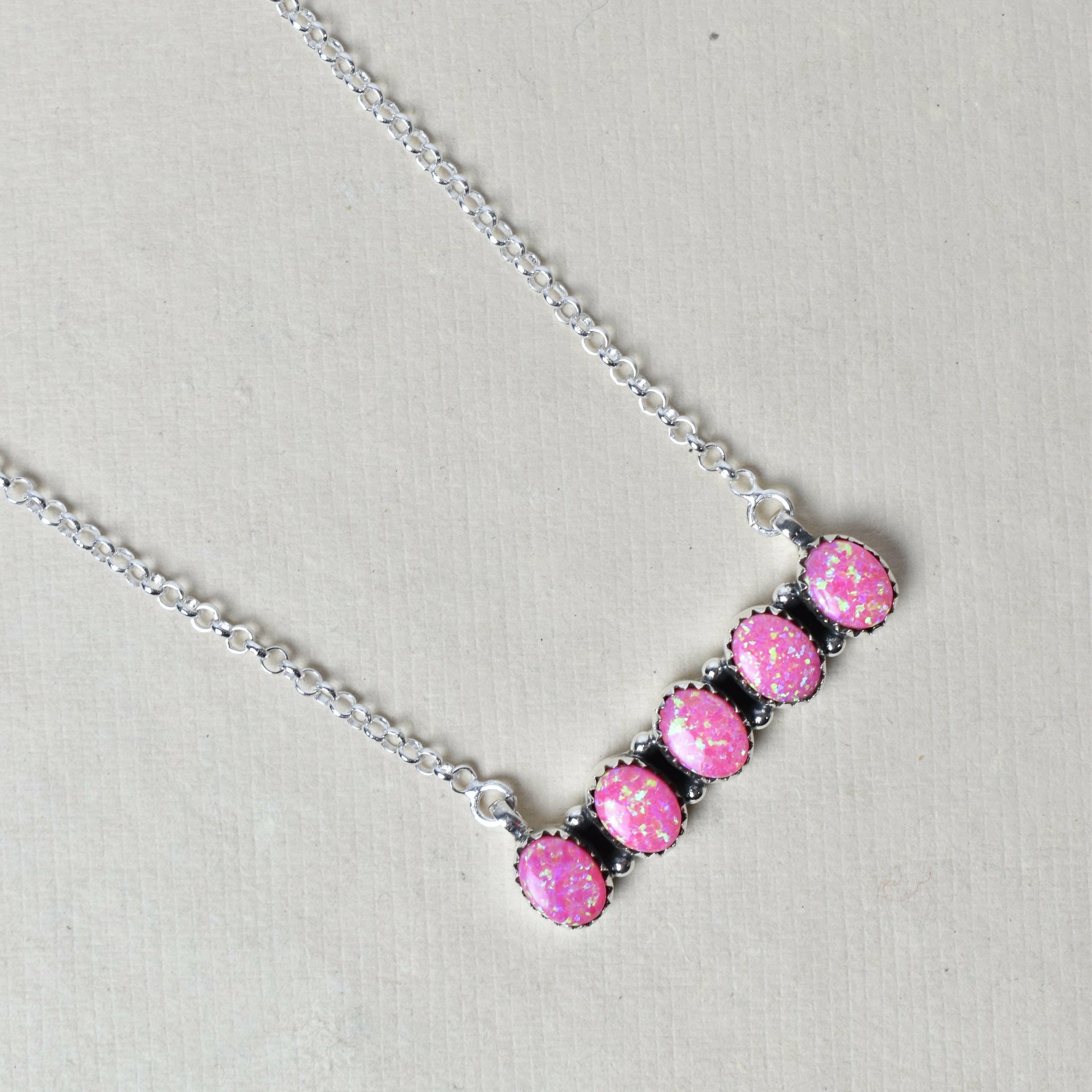 Quintabulous Sterling Silver Necklace-Bar Necklaces-Krush Kandy, Women's Online Fashion Boutique Located in Phoenix, Arizona (Scottsdale Area)