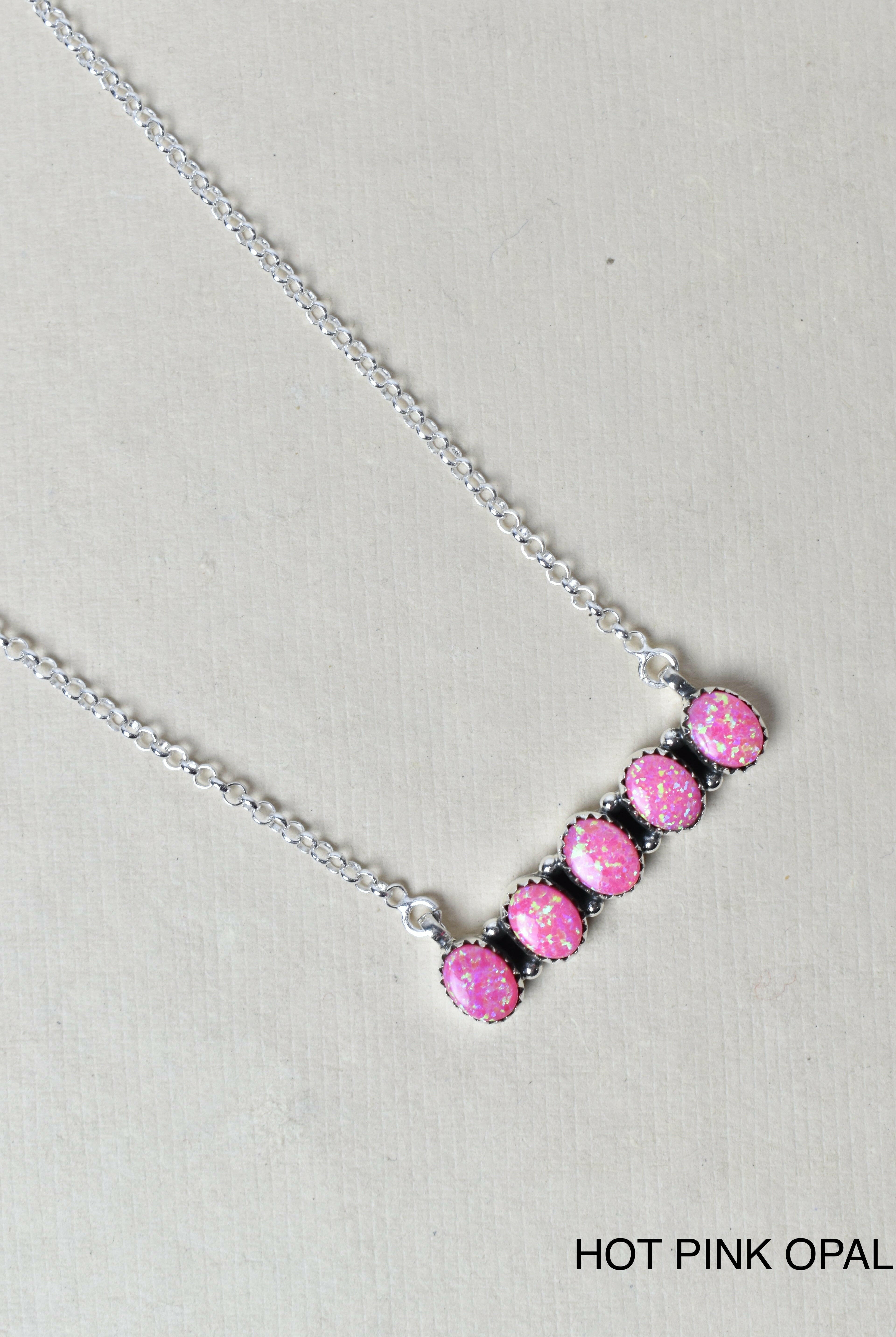 Quintabulous Sterling Silver Necklace-Bar Necklaces-Krush Kandy, Women's Online Fashion Boutique Located in Phoenix, Arizona (Scottsdale Area)