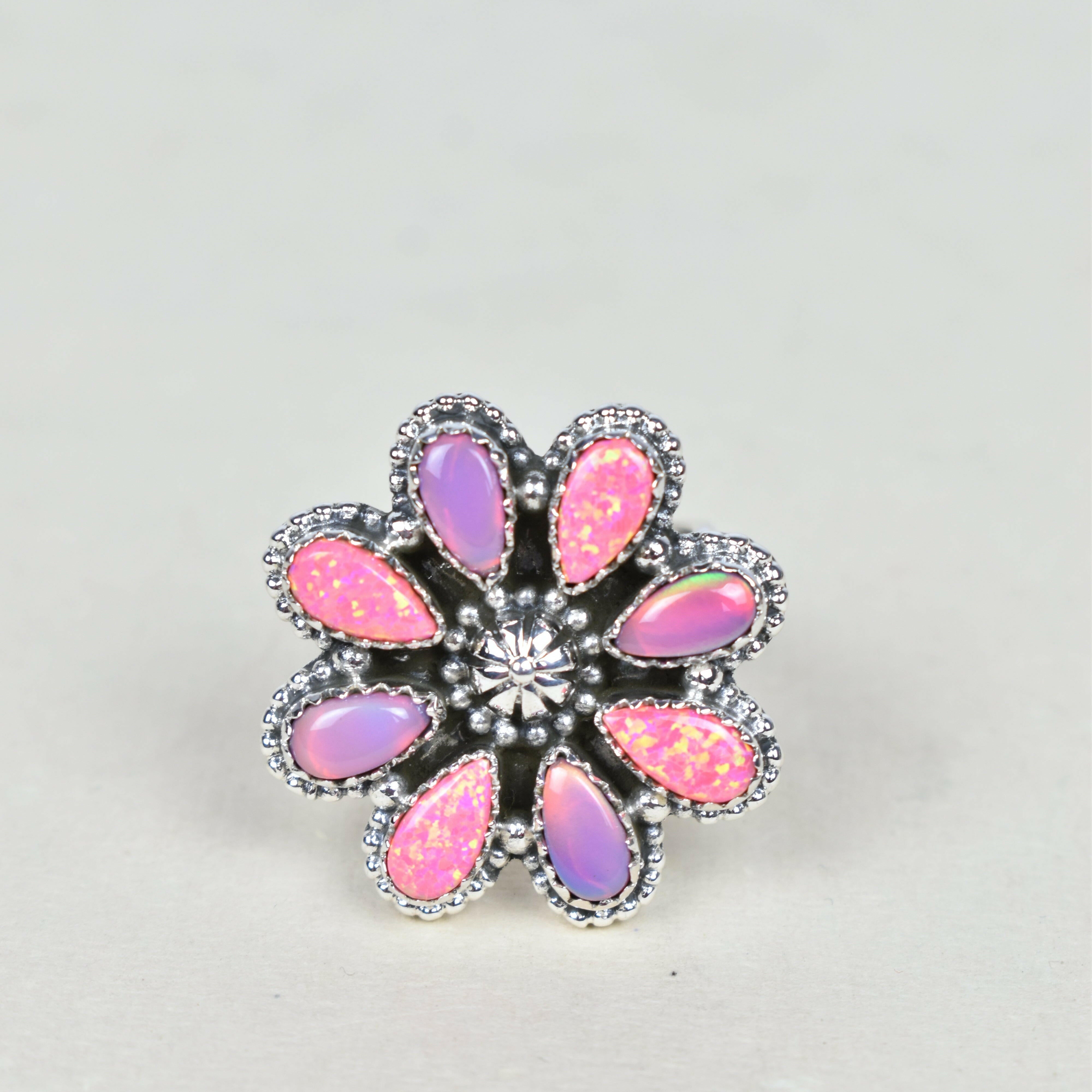 A Daisy A Day Keeps The Blues Away Ring-Cluster Rings-Krush Kandy, Women's Online Fashion Boutique Located in Phoenix, Arizona (Scottsdale Area)
