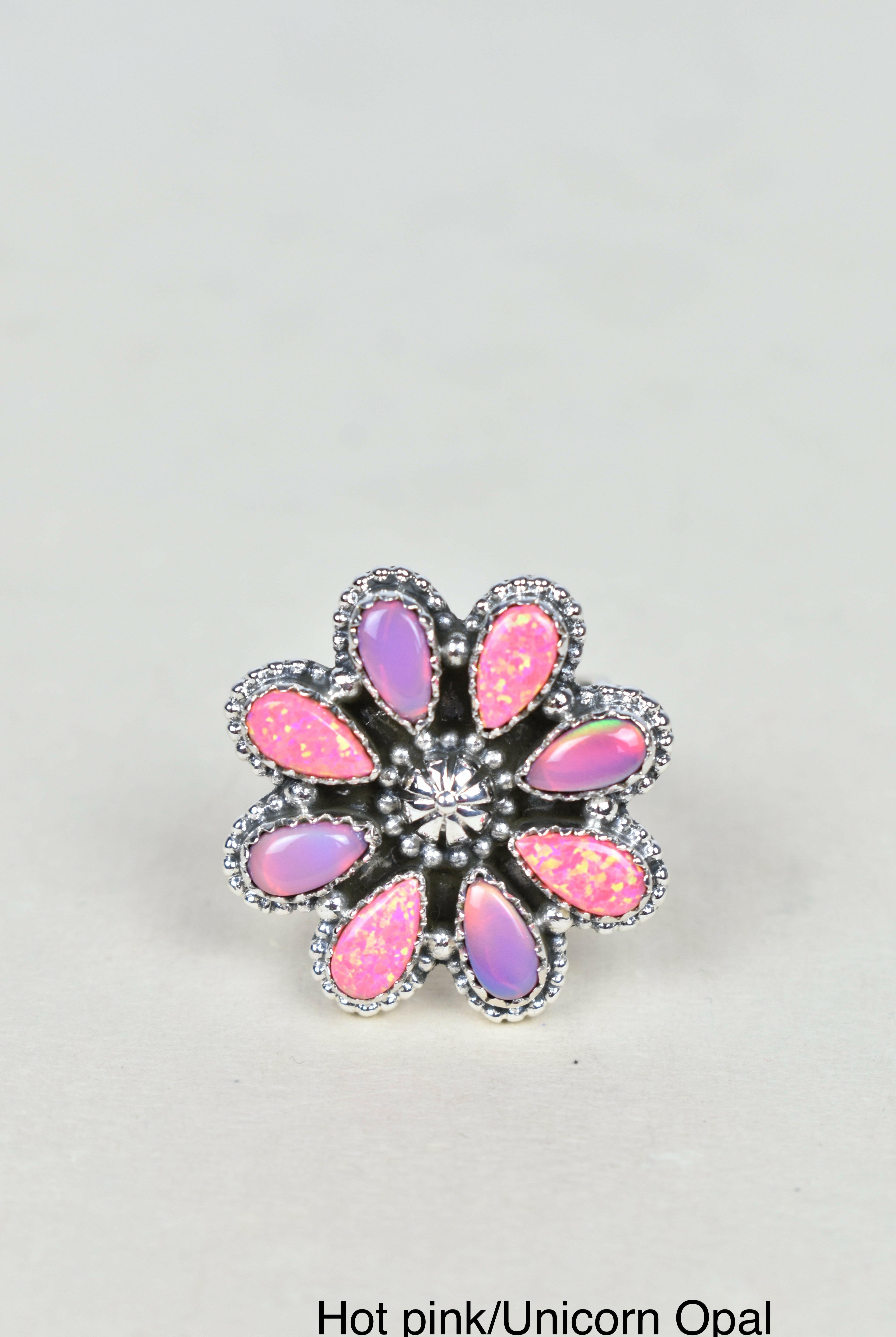 A Daisy A Day Keeps The Blues Away Ring-Cluster Rings-Krush Kandy, Women's Online Fashion Boutique Located in Phoenix, Arizona (Scottsdale Area)