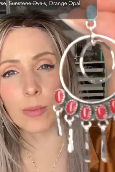 Sterling Silver Mixed Stone Fringe Earrings-Drop Earrings-Krush Kandy, Women's Online Fashion Boutique Located in Phoenix, Arizona (Scottsdale Area)