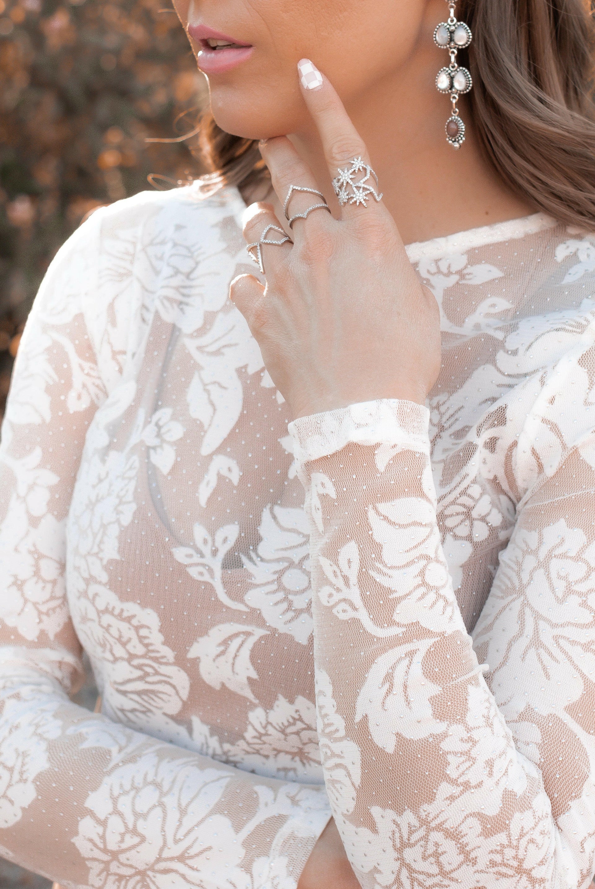 Sterling Silver Starburst Crystal Ring | PRE ORDER NOW OPEN-Dainty Rings-Krush Kandy, Women's Online Fashion Boutique Located in Phoenix, Arizona (Scottsdale Area)