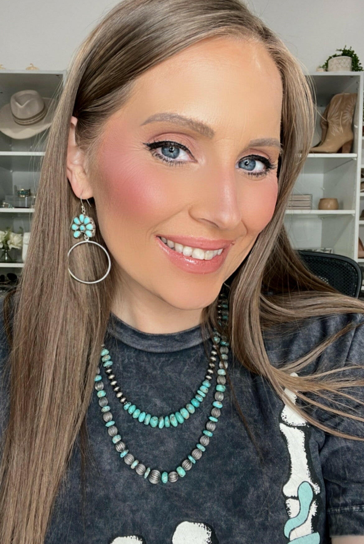 Kristyn's Blossom Hoop Earrings | MADE TO ORDER-Hoop Earrings-Krush Kandy, Women's Online Fashion Boutique Located in Phoenix, Arizona (Scottsdale Area)