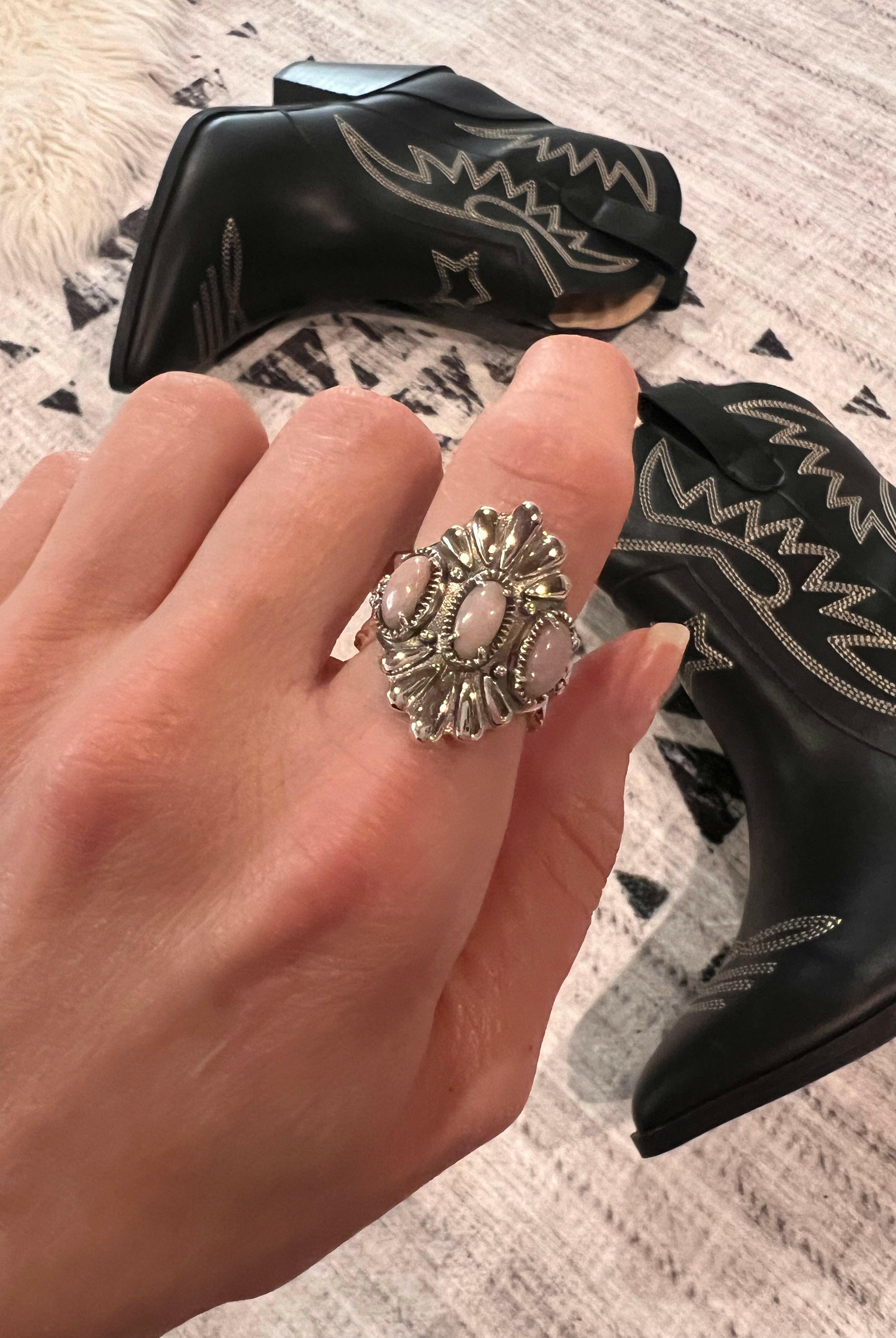 Free As The Wind Triple Stone Ring-Statement Rings-Krush Kandy, Women's Online Fashion Boutique Located in Phoenix, Arizona (Scottsdale Area)