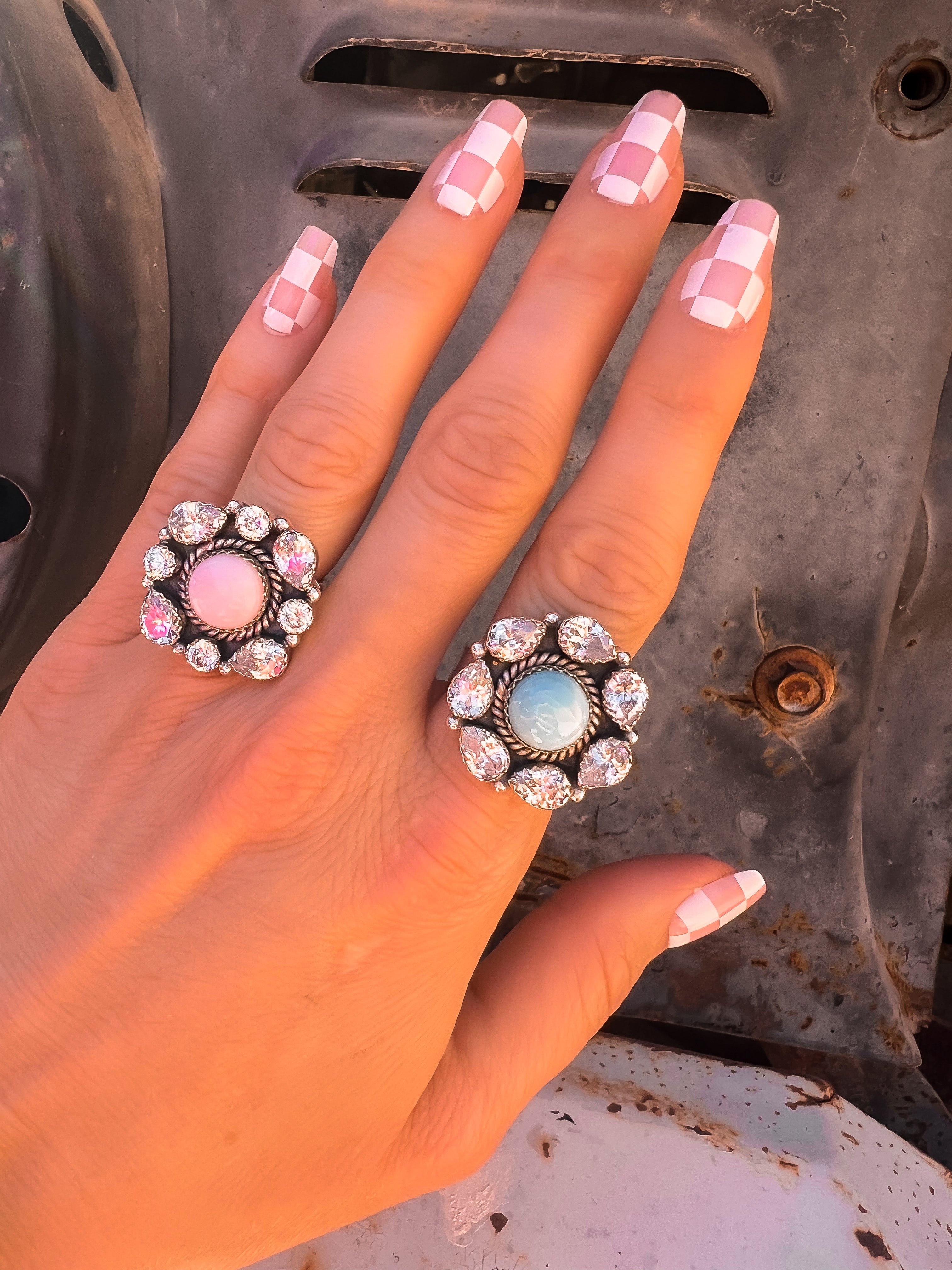 Krystal Krushes Cluster Ring | PREORDER NOW OPEN-Rings-Krush Kandy, Women's Online Fashion Boutique Located in Phoenix, Arizona (Scottsdale Area)