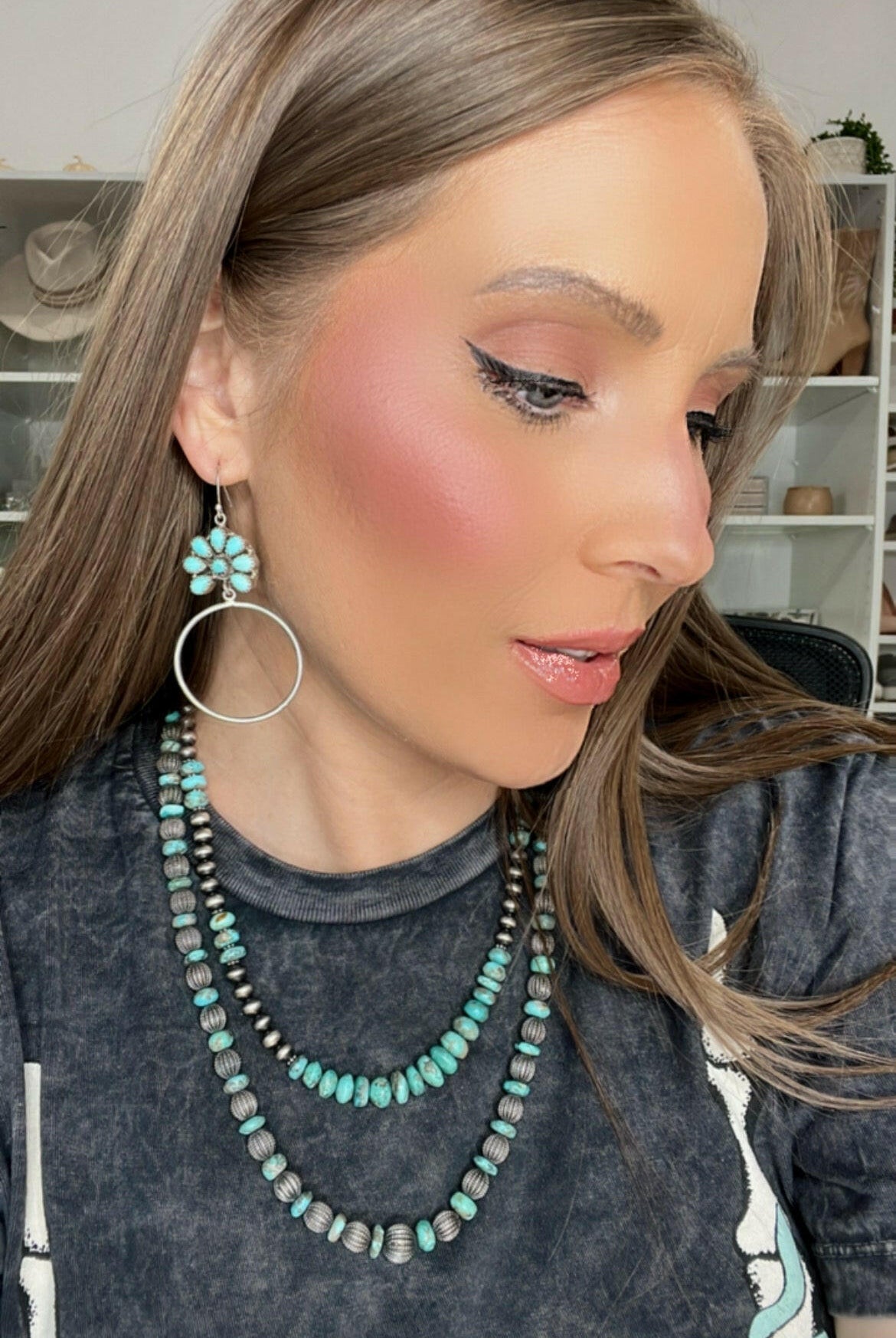 Kristyn's Blossom Hoop Earrings | MADE TO ORDER-Hoop Earrings-Krush Kandy, Women's Online Fashion Boutique Located in Phoenix, Arizona (Scottsdale Area)