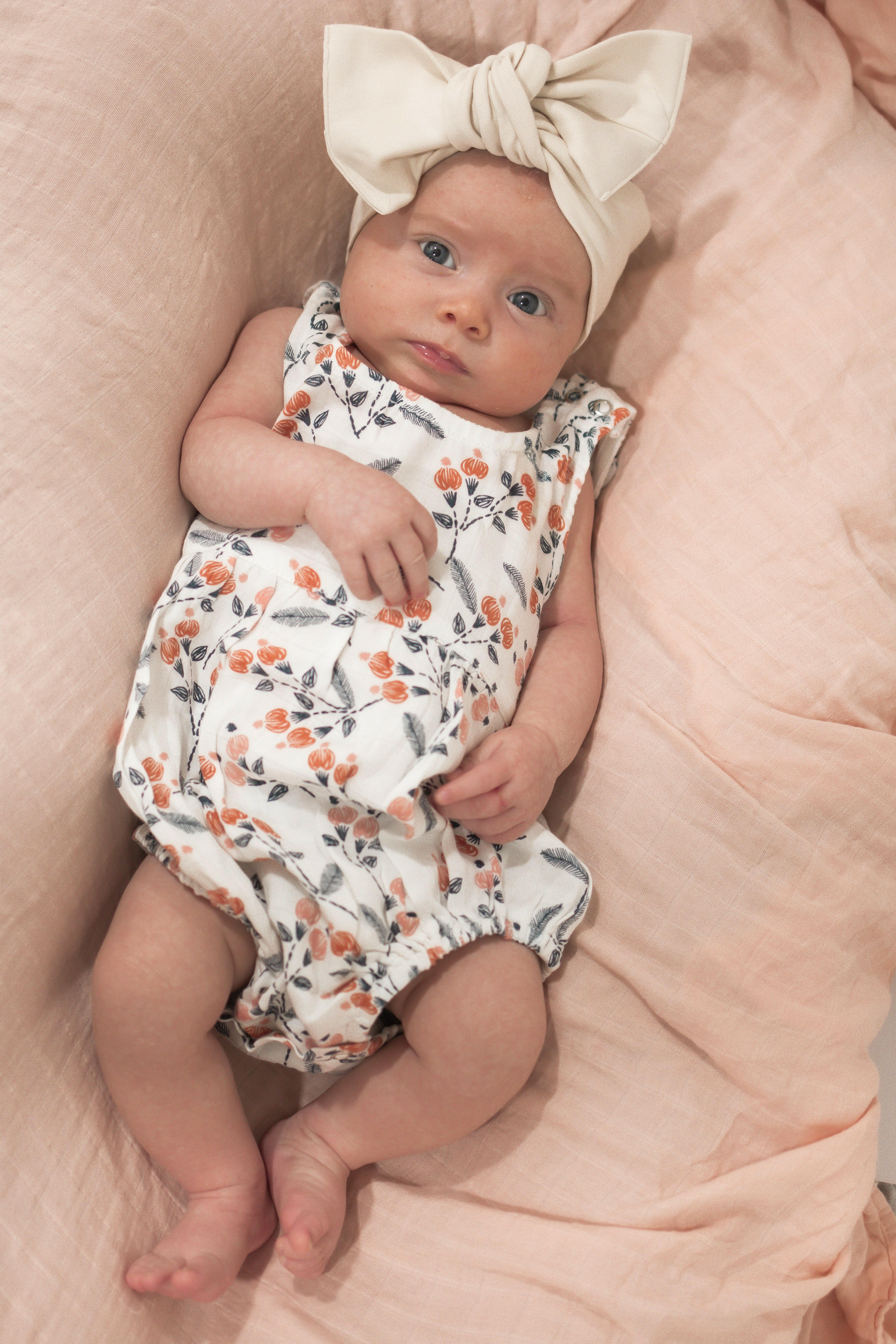 Dahlia Floral Bamboo Mini Bubble Romper-Kids-Krush Kandy, Women's Online Fashion Boutique Located in Phoenix, Arizona (Scottsdale Area)