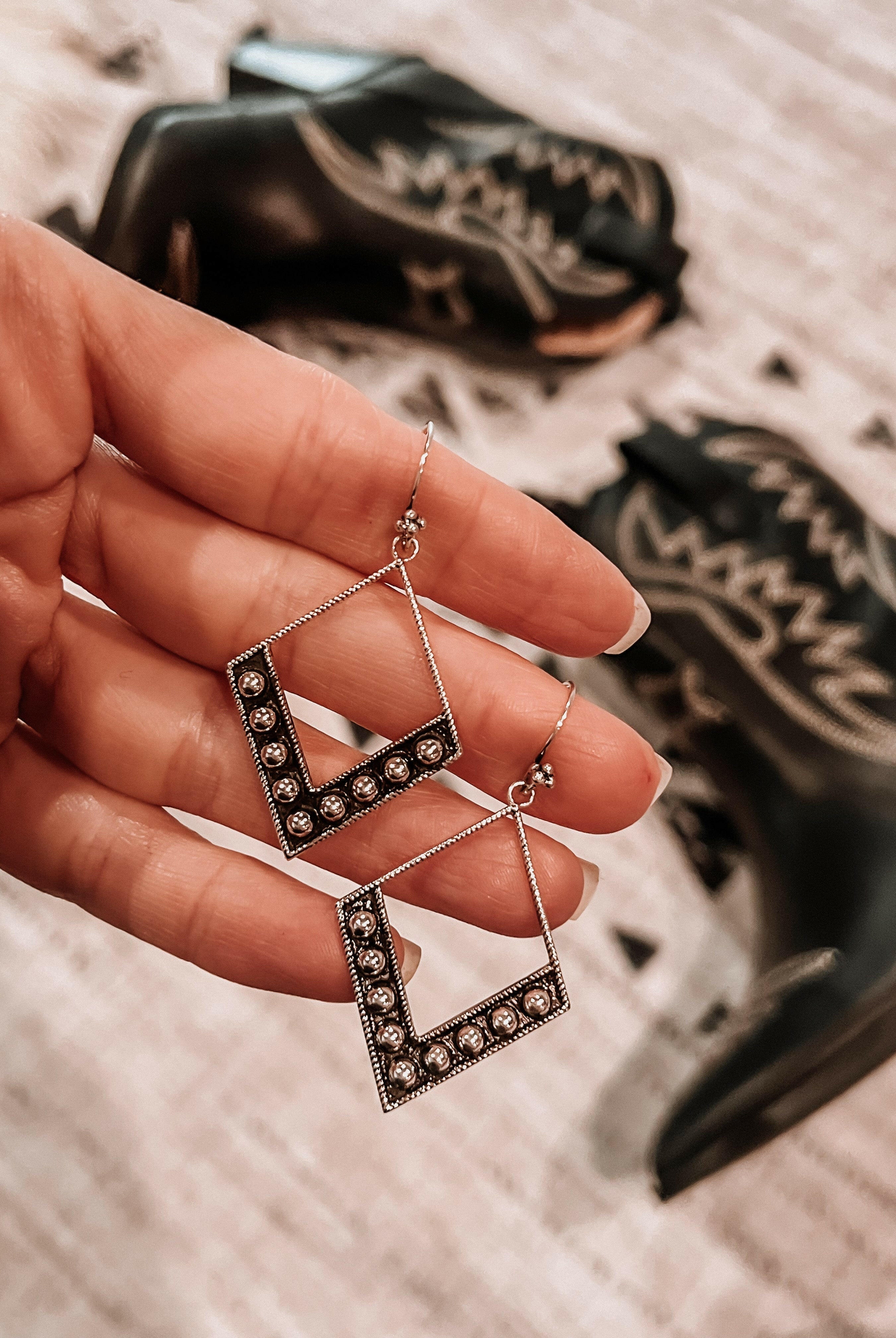 Sterling Silver Half Diamond Ball Earrings | Krush Kandy Original-Drop Earrings-Krush Kandy, Women's Online Fashion Boutique Located in Phoenix, Arizona (Scottsdale Area)