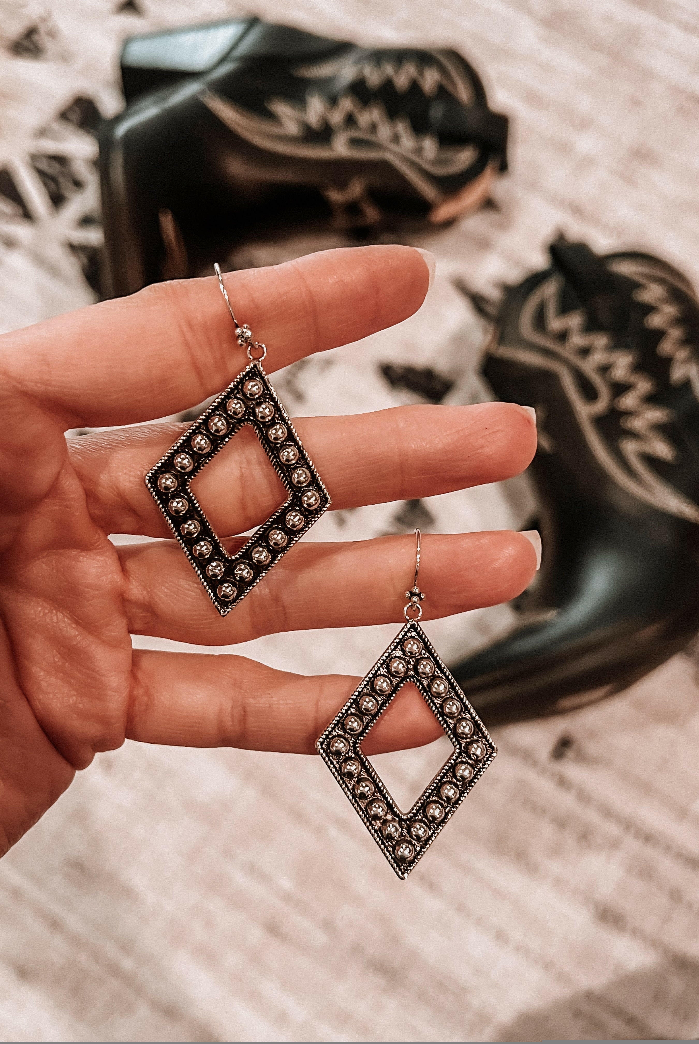 Sterling Silver Diamond Ball Earrings | PREORDER NOW OPEN!-Drop Earrings-Krush Kandy, Women's Online Fashion Boutique Located in Phoenix, Arizona (Scottsdale Area)