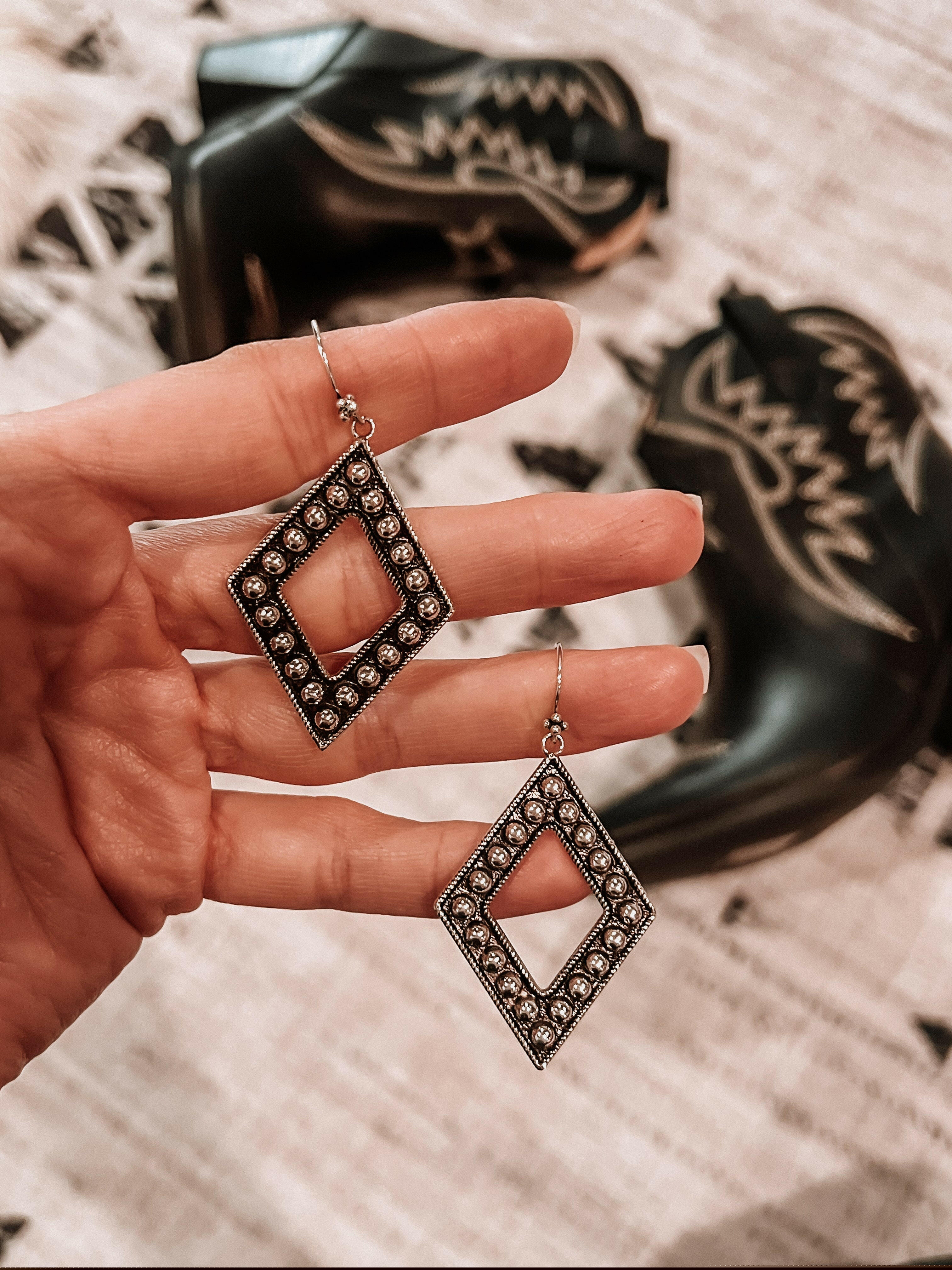 Sterling Silver Diamond Ball Earrings | PREORDER NOW OPEN!-Drop Earrings-Krush Kandy, Women's Online Fashion Boutique Located in Phoenix, Arizona (Scottsdale Area)