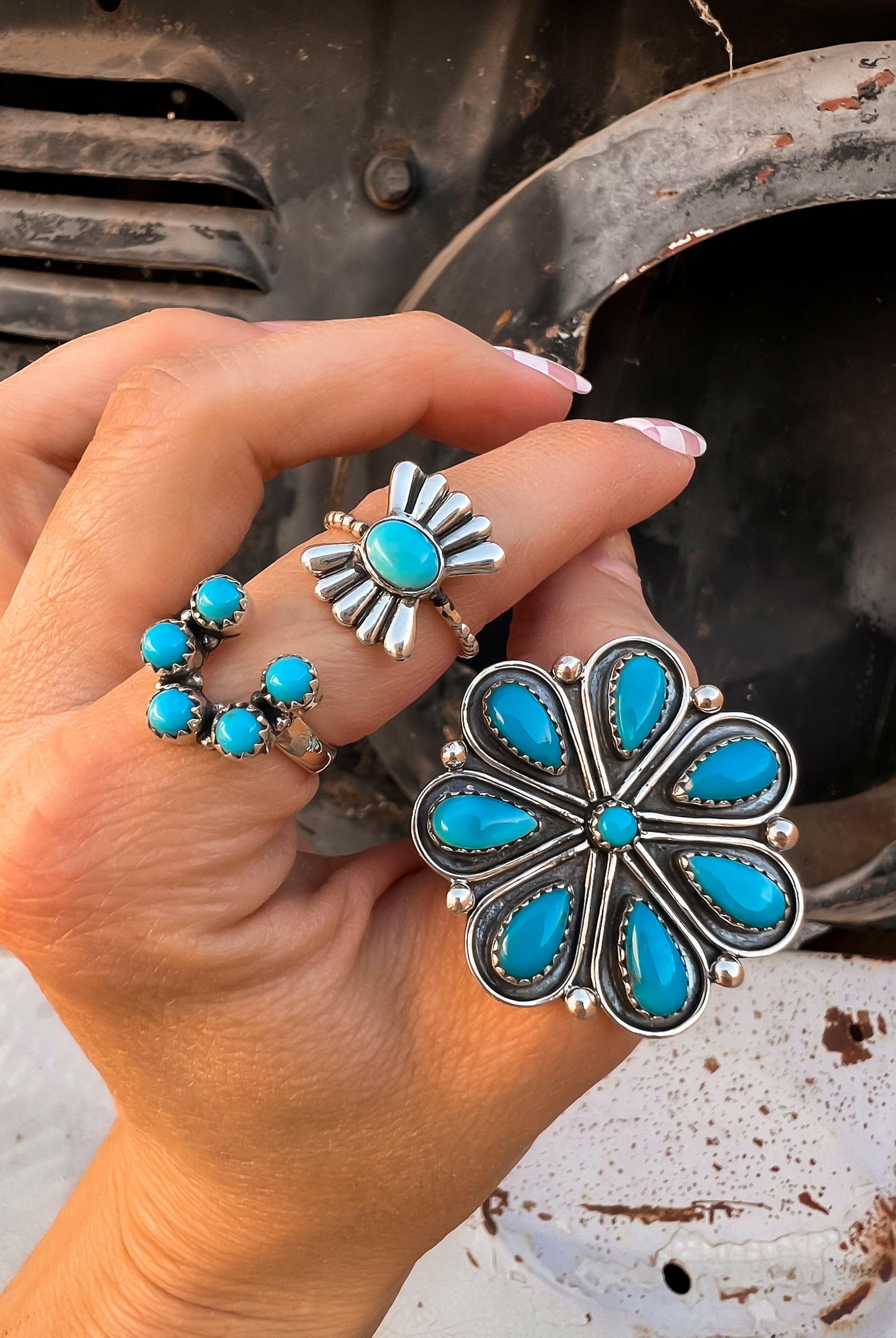 Sun Ring Sterling Silver Ring-Cluster Rings-Krush Kandy, Women's Online Fashion Boutique Located in Phoenix, Arizona (Scottsdale Area)