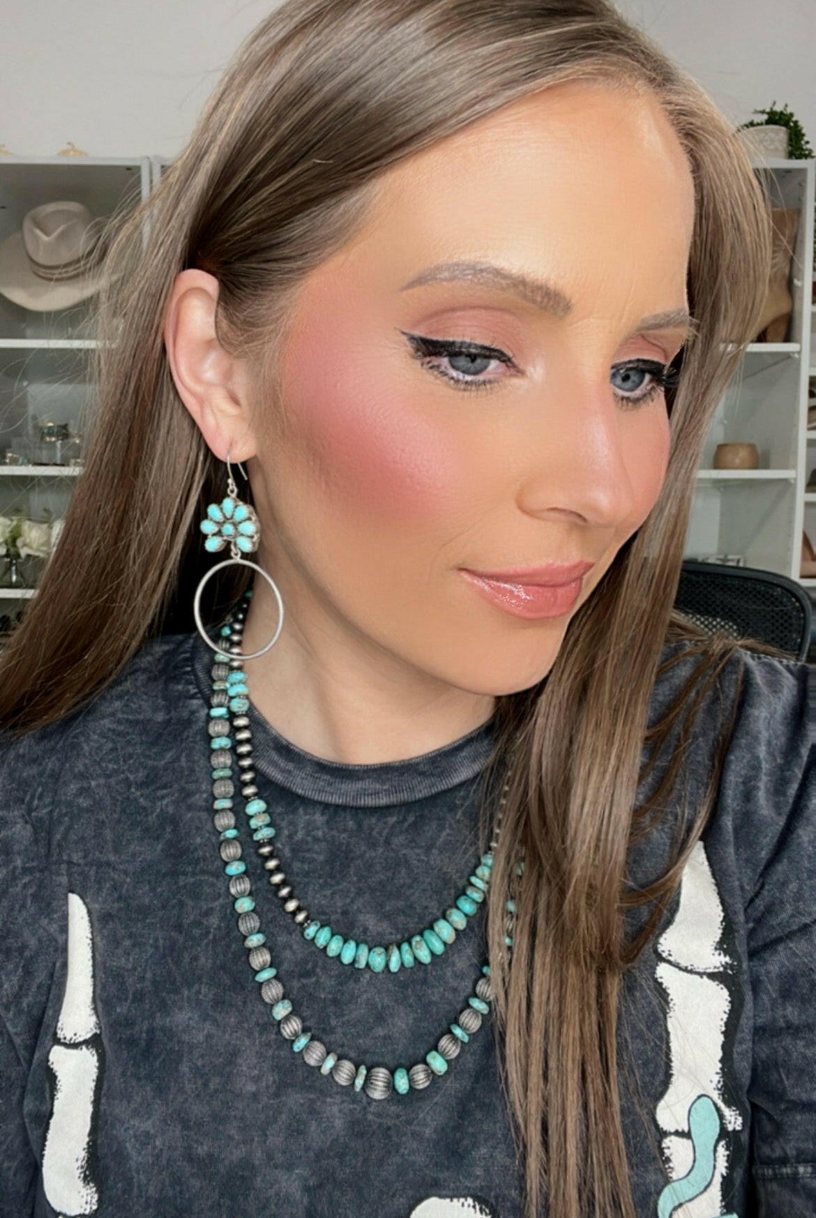 Kristyn's Blossom Hoop Earrings | MADE TO ORDER-Hoop Earrings-Krush Kandy, Women's Online Fashion Boutique Located in Phoenix, Arizona (Scottsdale Area)