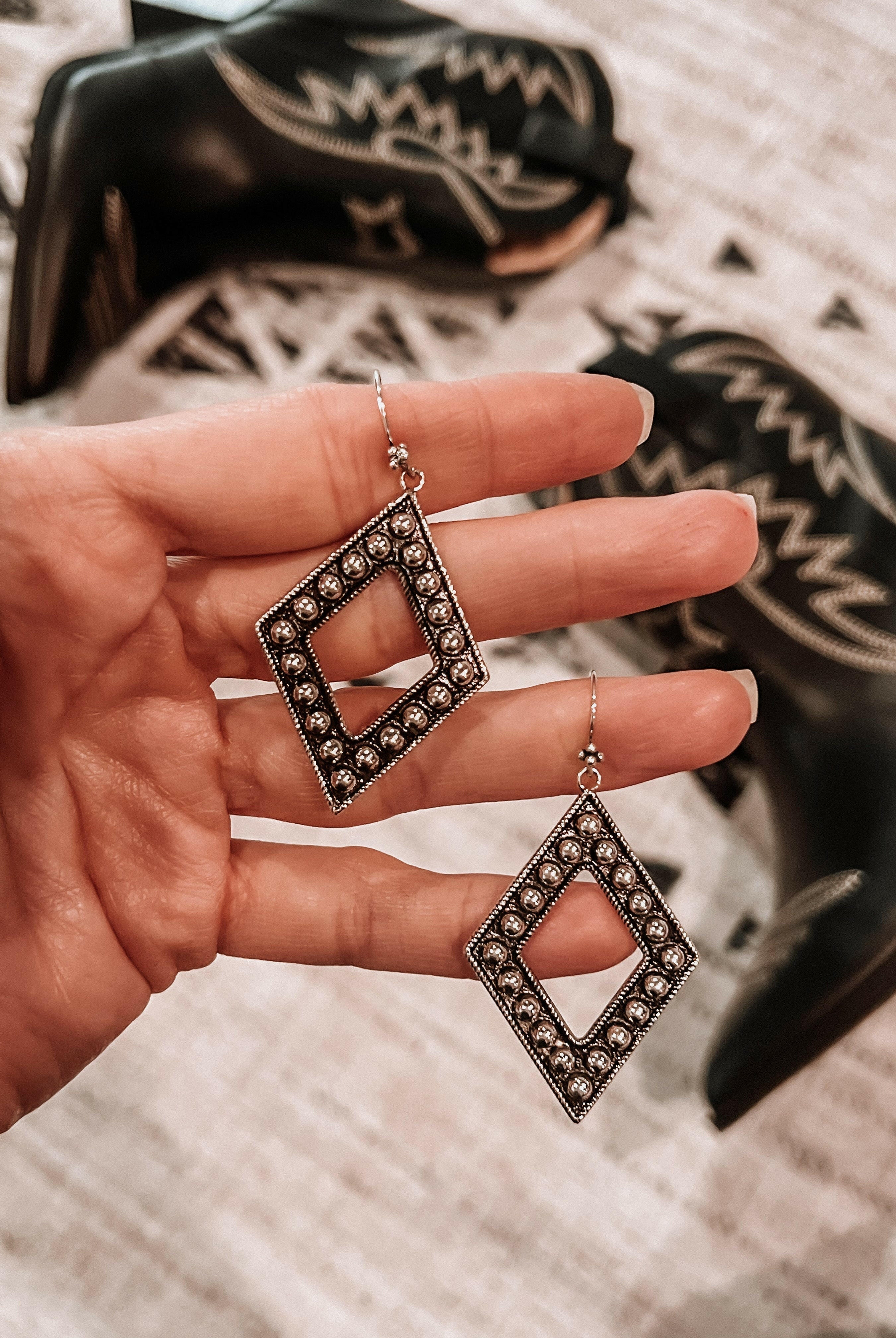 Sterling Silver Diamond Ball Earrings | PREORDER NOW OPEN!-Drop Earrings-Krush Kandy, Women's Online Fashion Boutique Located in Phoenix, Arizona (Scottsdale Area)