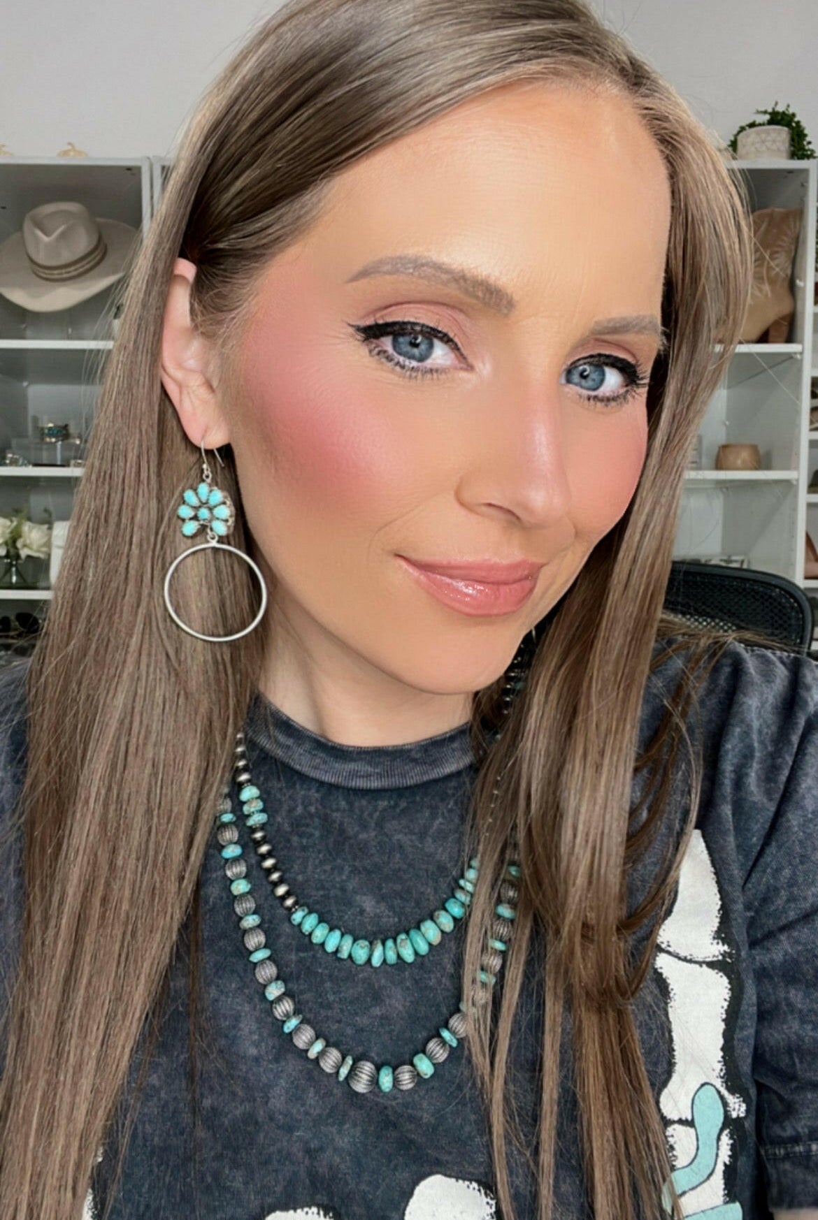 Kristyn's Blossom Hoop Earrings | MADE TO ORDER-Hoop Earrings-Krush Kandy, Women's Online Fashion Boutique Located in Phoenix, Arizona (Scottsdale Area)