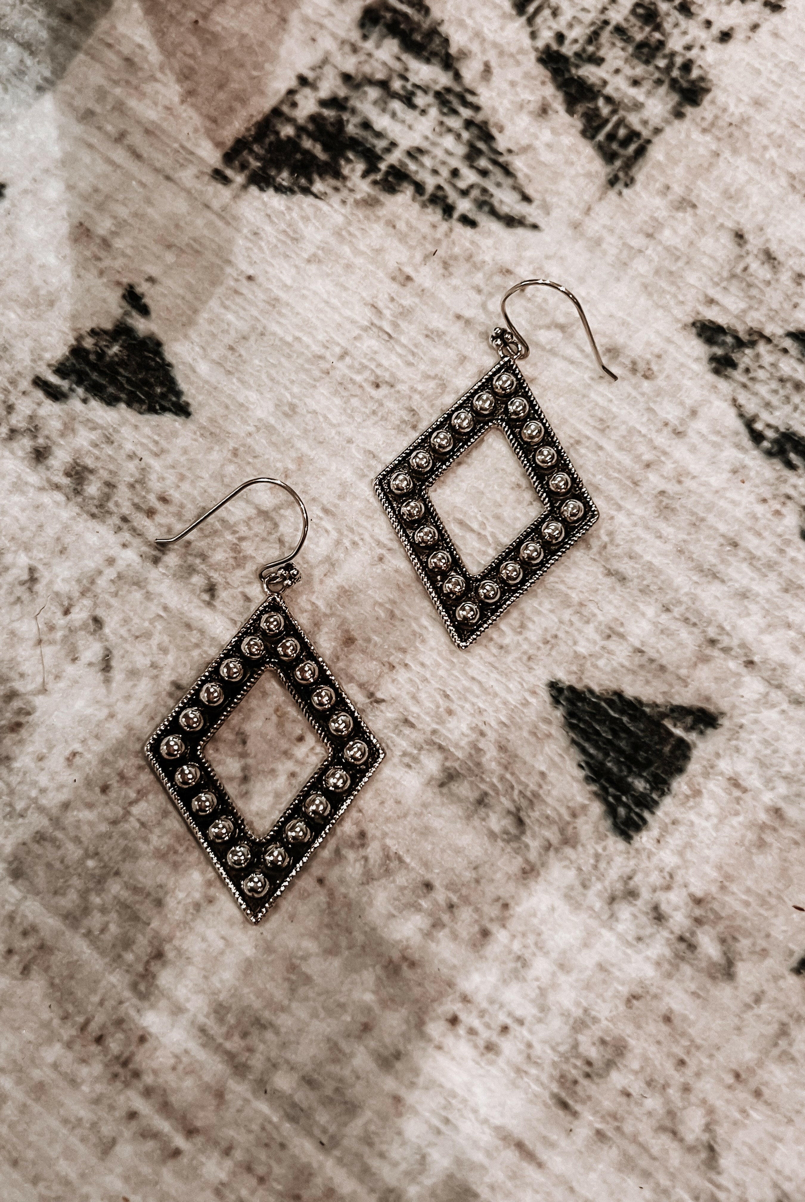 Sterling Silver Diamond Ball Earrings | PREORDER NOW OPEN!-Drop Earrings-Krush Kandy, Women's Online Fashion Boutique Located in Phoenix, Arizona (Scottsdale Area)
