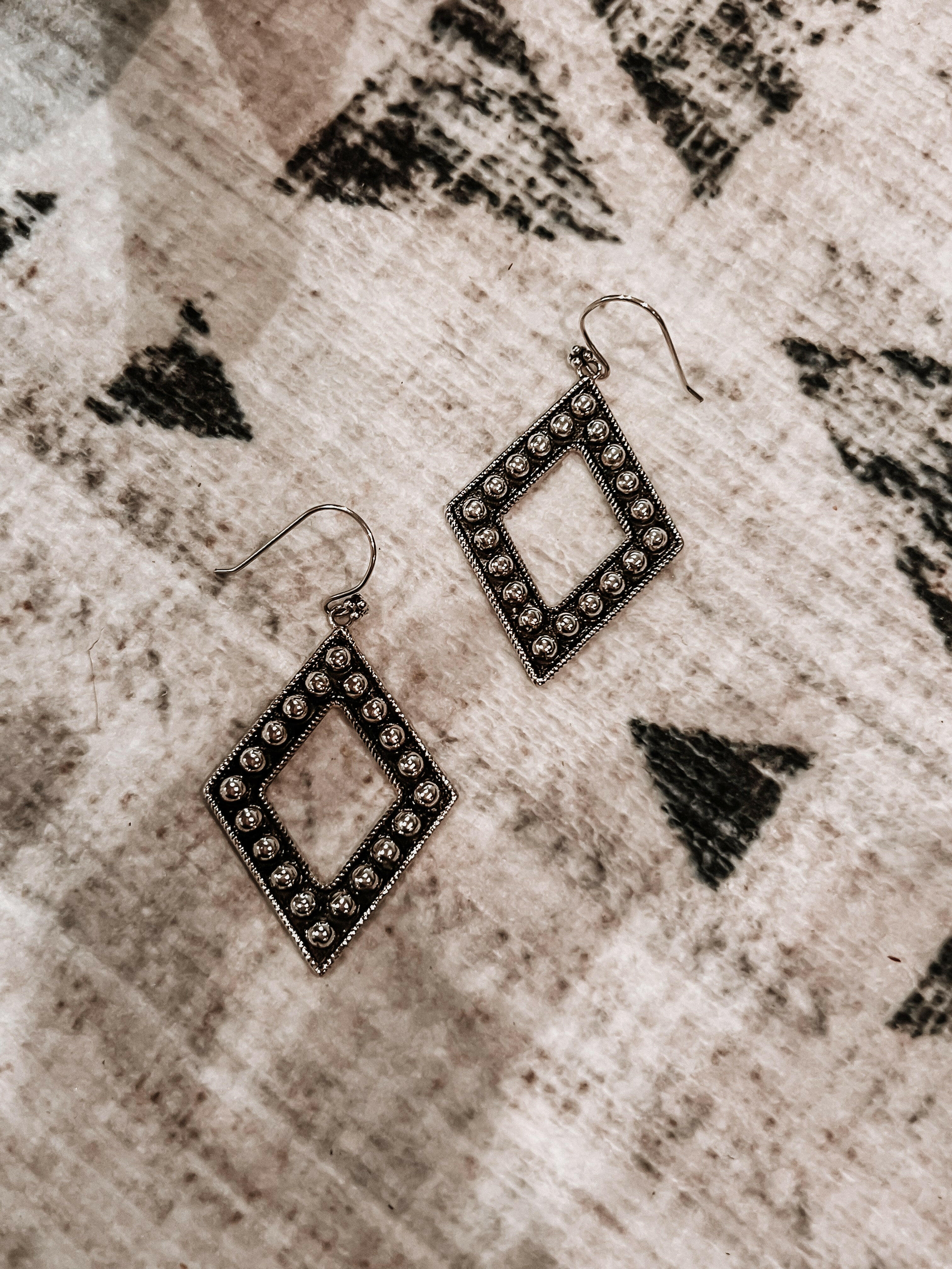 Sterling Silver Diamond Ball Earrings | PREORDER NOW OPEN!-Drop Earrings-Krush Kandy, Women's Online Fashion Boutique Located in Phoenix, Arizona (Scottsdale Area)