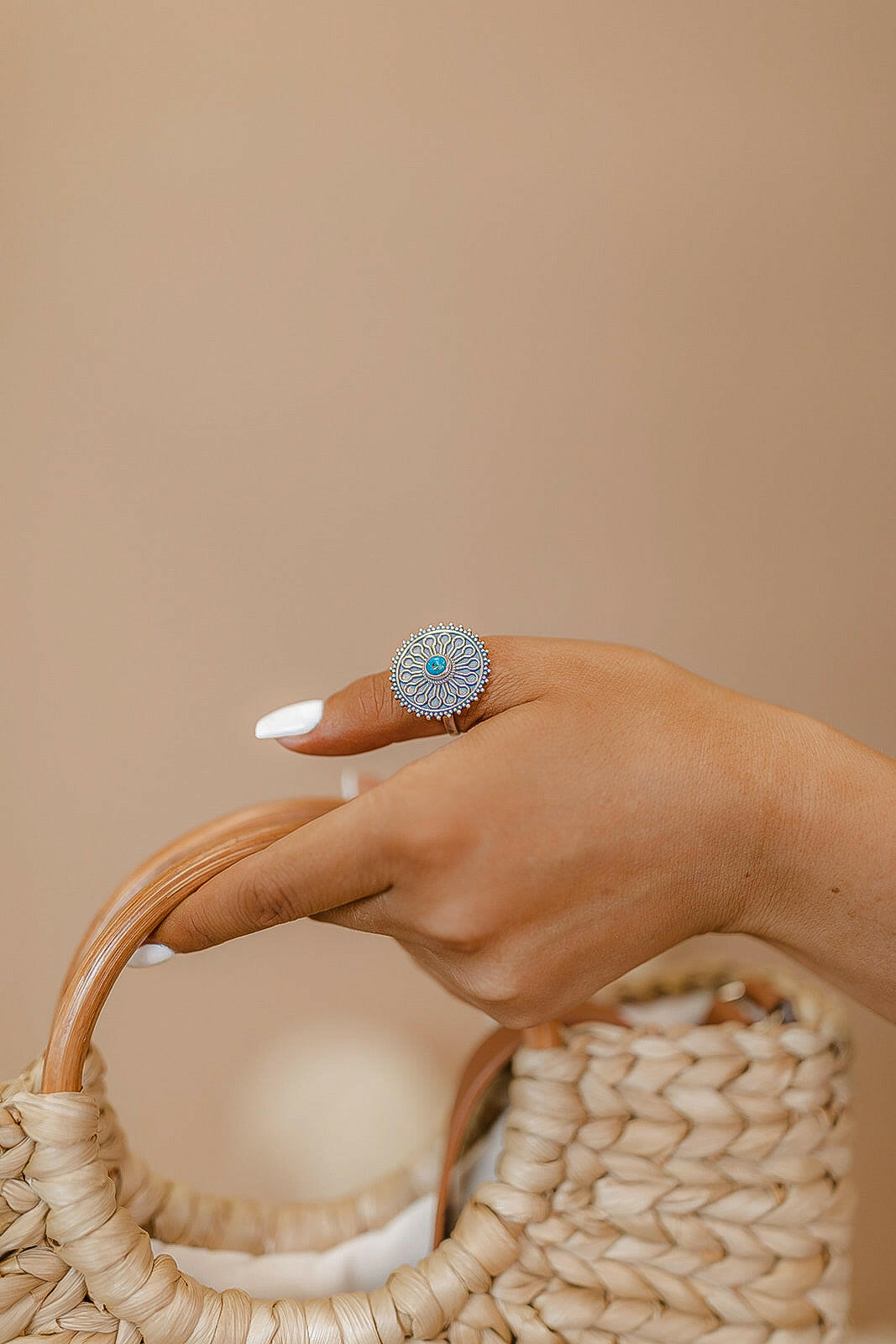 Boho Dainty Turquoise Ring-Dainty Rings-Krush Kandy, Women's Online Fashion Boutique Located in Phoenix, Arizona (Scottsdale Area)
