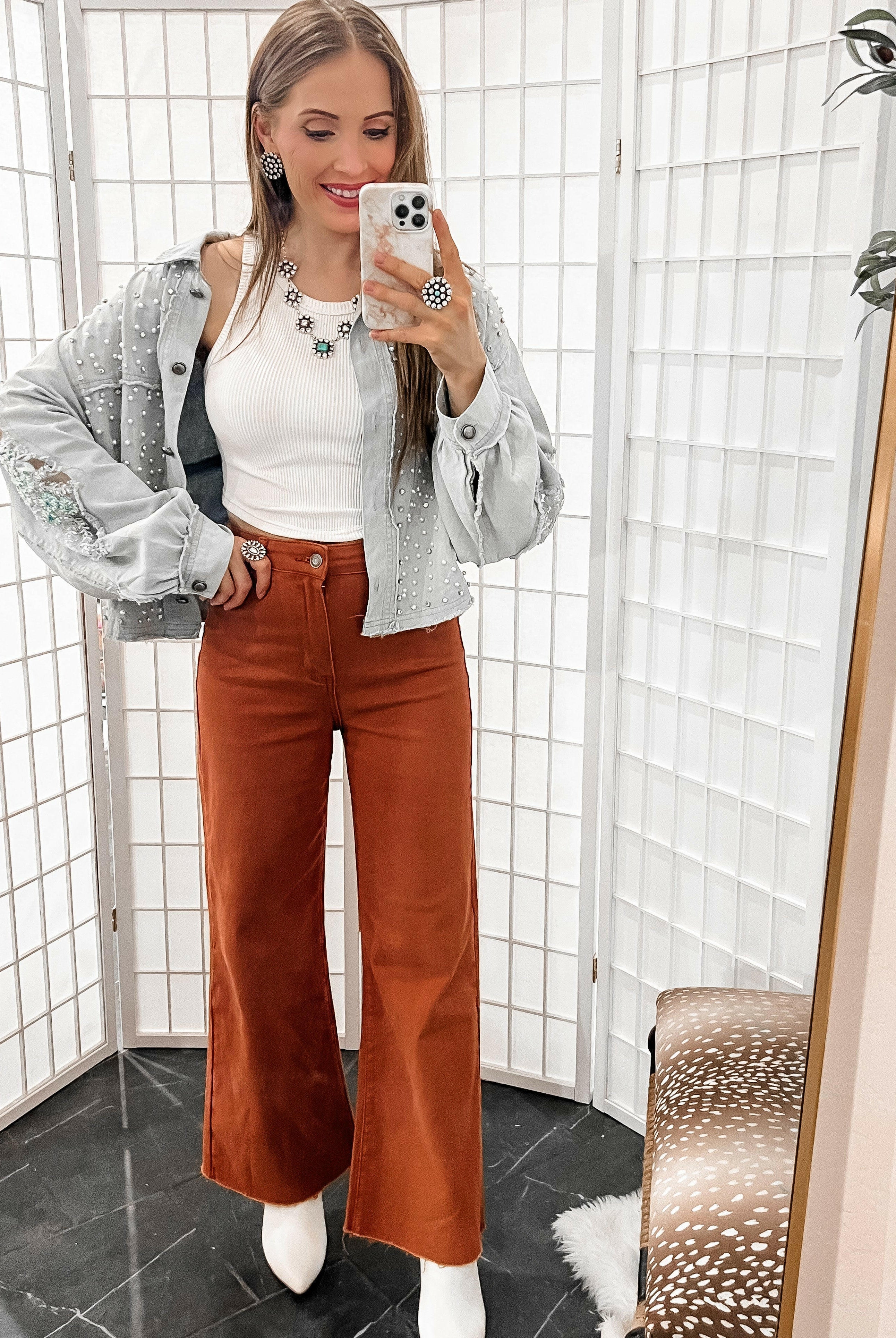 Curved Hem Crew Neck Crop Top-Crop Tops-Krush Kandy, Women's Online Fashion Boutique Located in Phoenix, Arizona (Scottsdale Area)