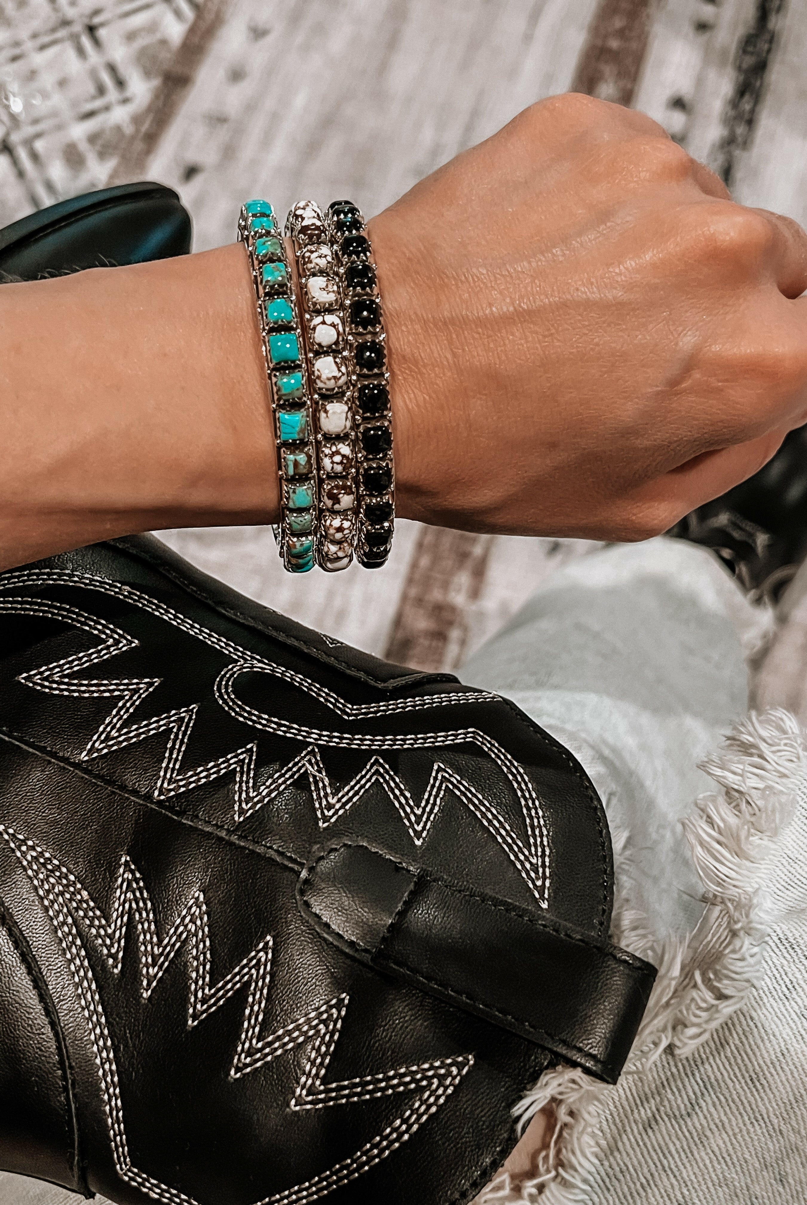 Kristyn's Highly Requested Stone Bangle MADE TO ORDER-Bangle Bracelets-Krush Kandy, Women's Online Fashion Boutique Located in Phoenix, Arizona (Scottsdale Area)