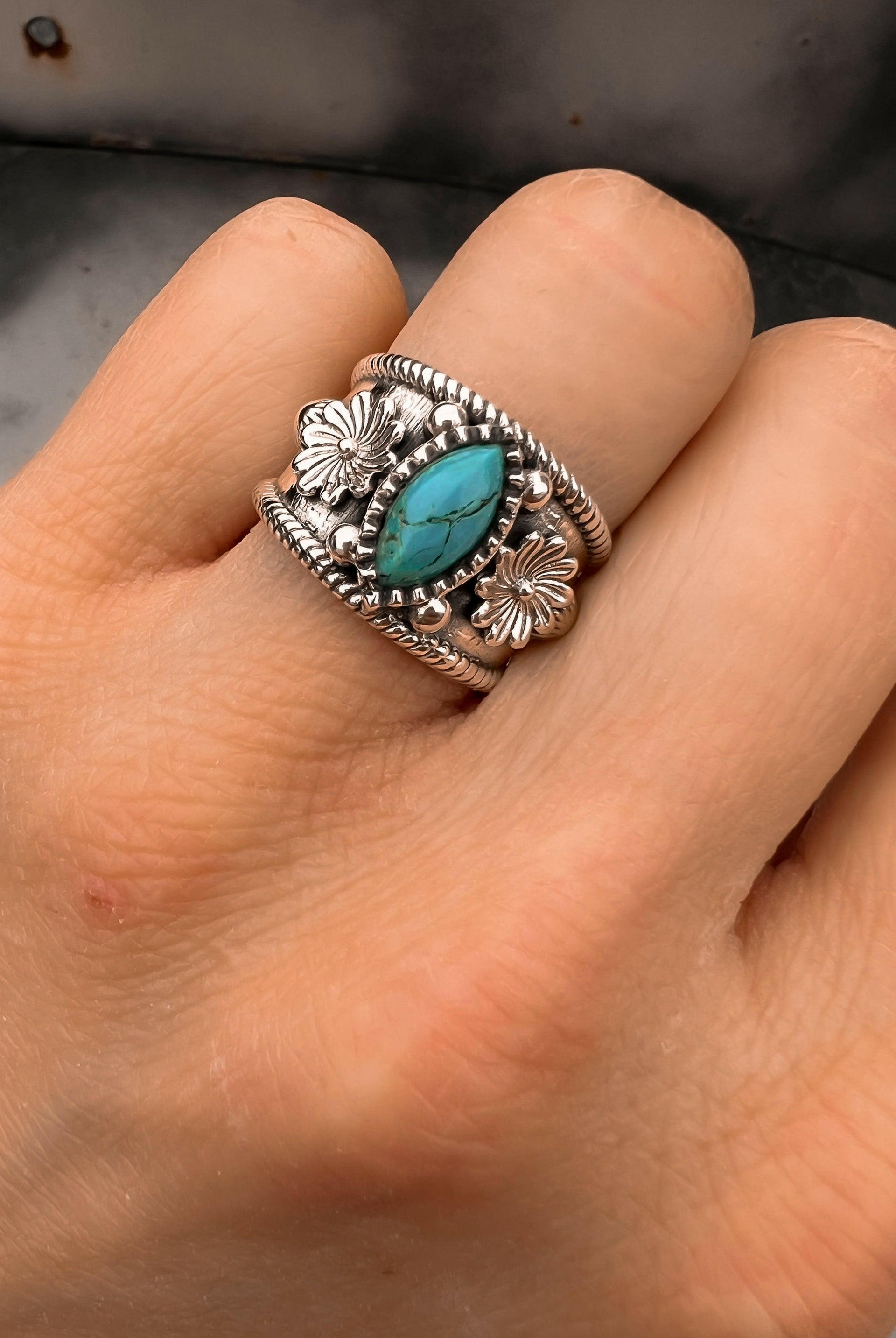 Blooming Boho Sterling Silver Ring MADE TO ORDER-Cluster Rings-Krush Kandy, Women's Online Fashion Boutique Located in Phoenix, Arizona (Scottsdale Area)