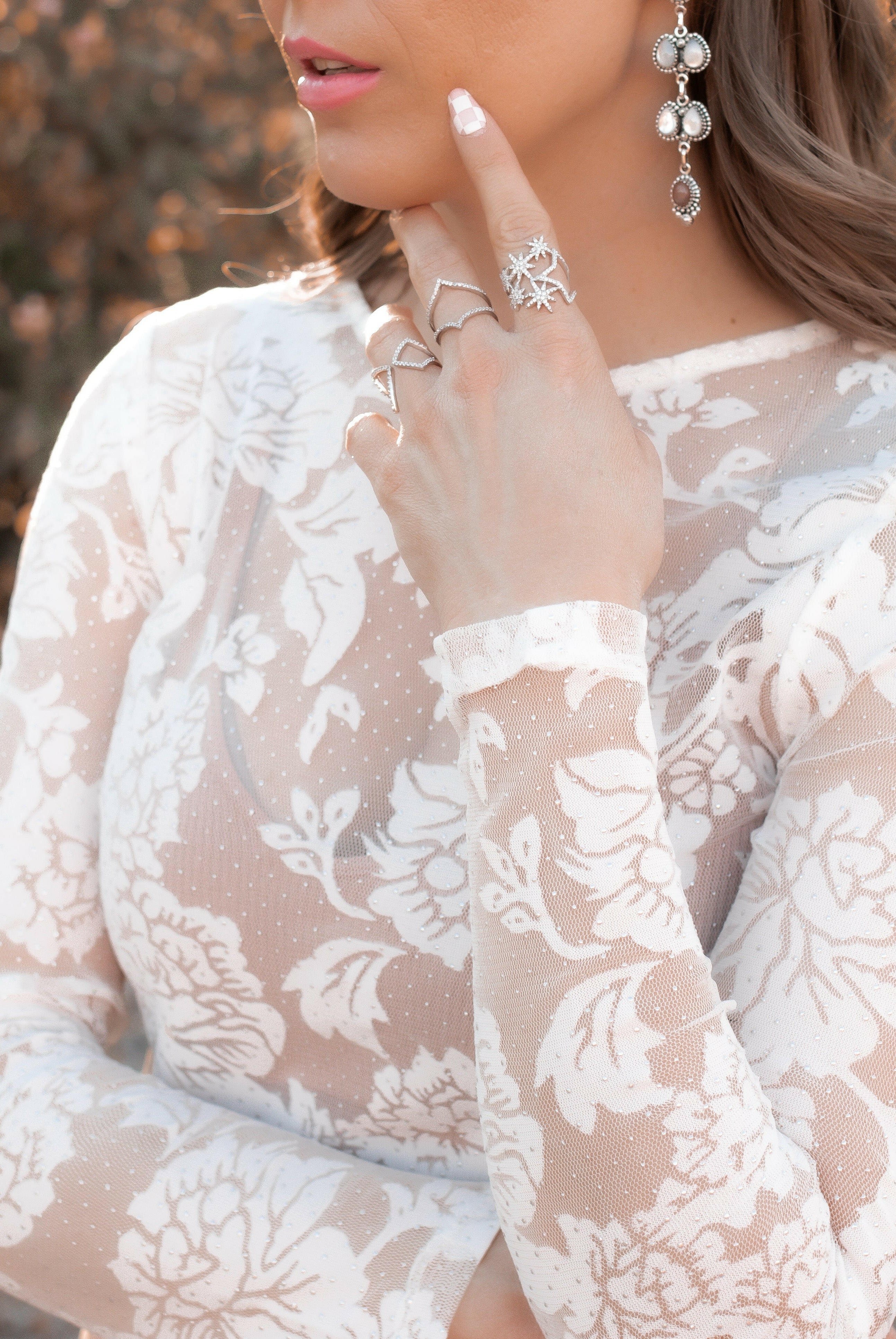 Sterling Silver Starburst Crystal Ring | PRE ORDER NOW OPEN-Dainty Rings-Krush Kandy, Women's Online Fashion Boutique Located in Phoenix, Arizona (Scottsdale Area)