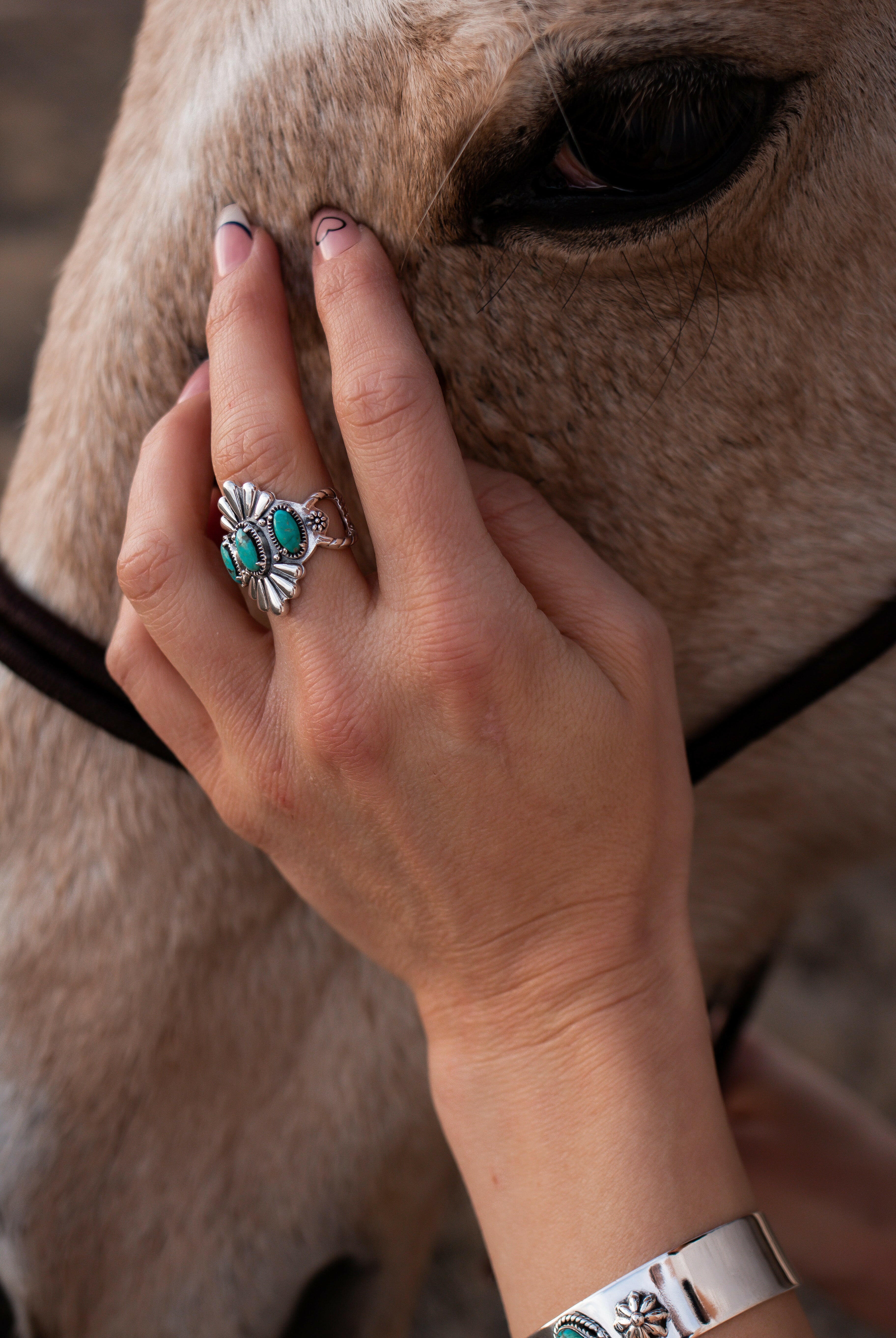 Free As The Wind Triple Stone Ring-Statement Rings-Krush Kandy, Women's Online Fashion Boutique Located in Phoenix, Arizona (Scottsdale Area)