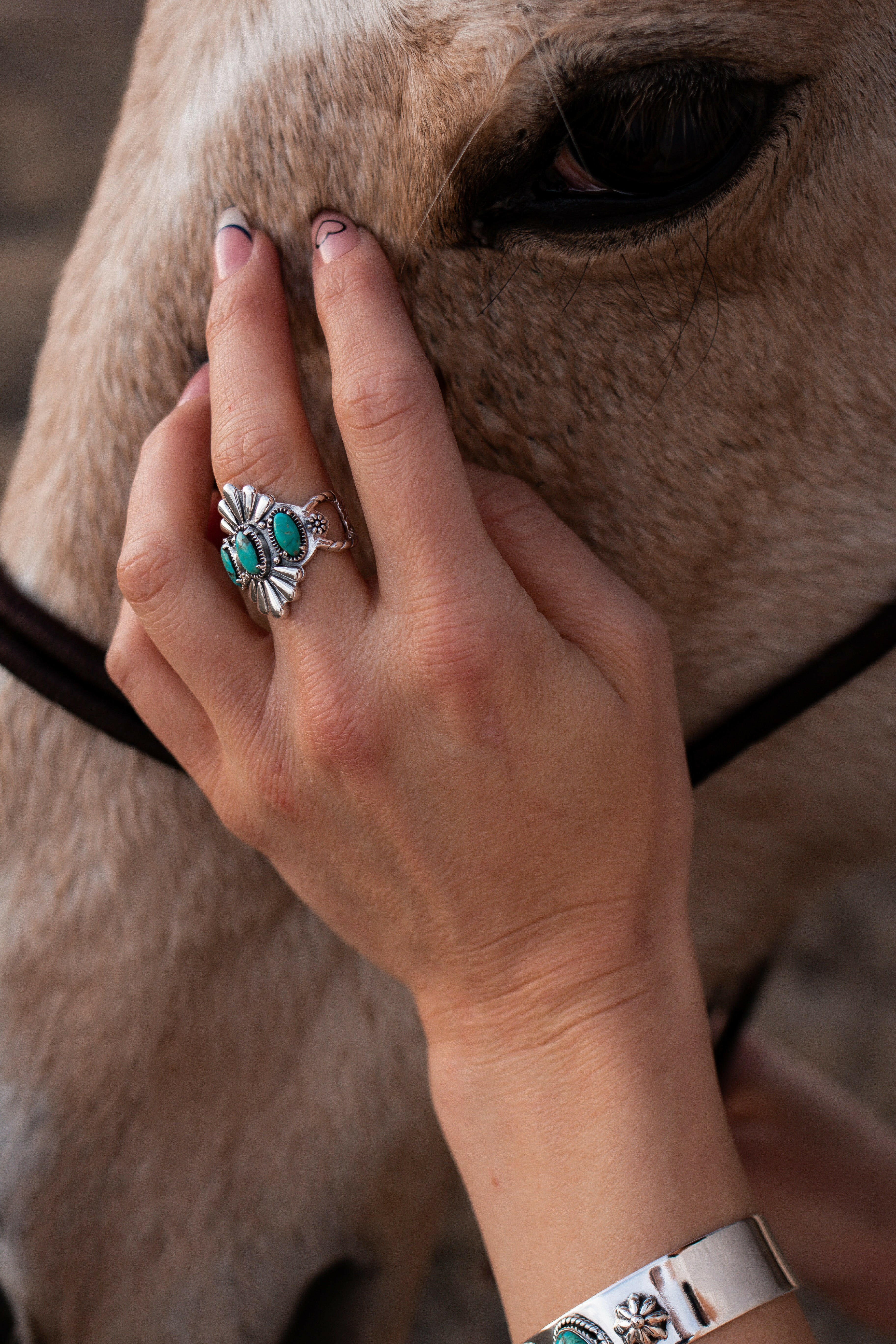 Free As The Wind Triple Stone Ring-Statement Rings-Krush Kandy, Women's Online Fashion Boutique Located in Phoenix, Arizona (Scottsdale Area)