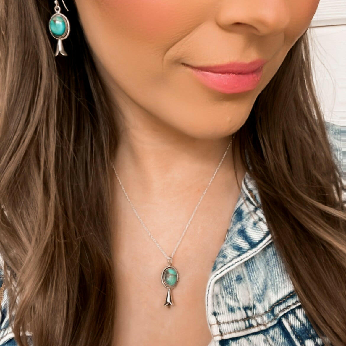 Cutest Squash Blossom Stone Necklace | PREORDER NOW OPEN-Pendant Necklaces-Krush Kandy, Women's Online Fashion Boutique Located in Phoenix, Arizona (Scottsdale Area)