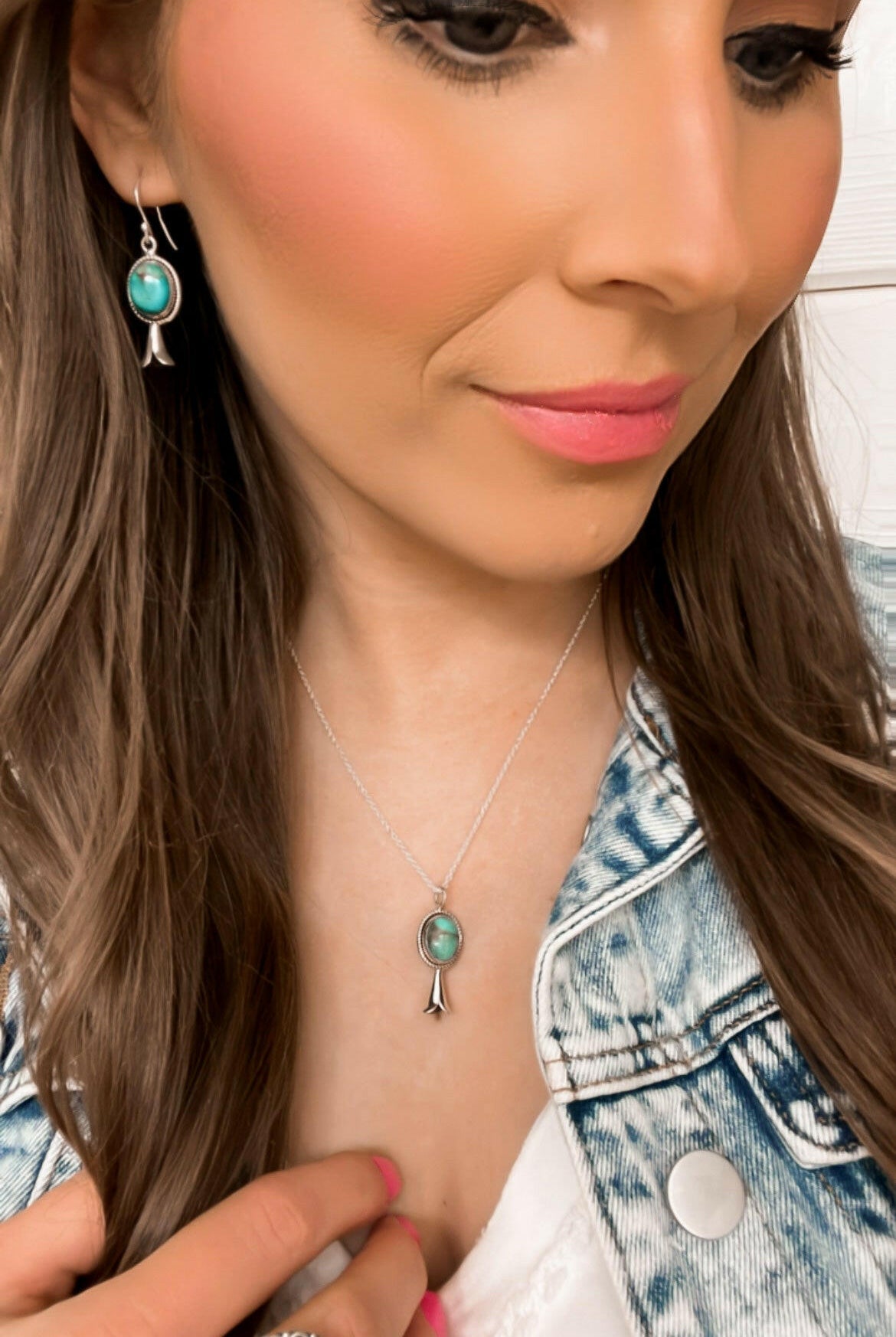 Cutest Squash Blossom Stone Necklace | PREORDER NOW OPEN-Pendant Necklaces-Krush Kandy, Women's Online Fashion Boutique Located in Phoenix, Arizona (Scottsdale Area)