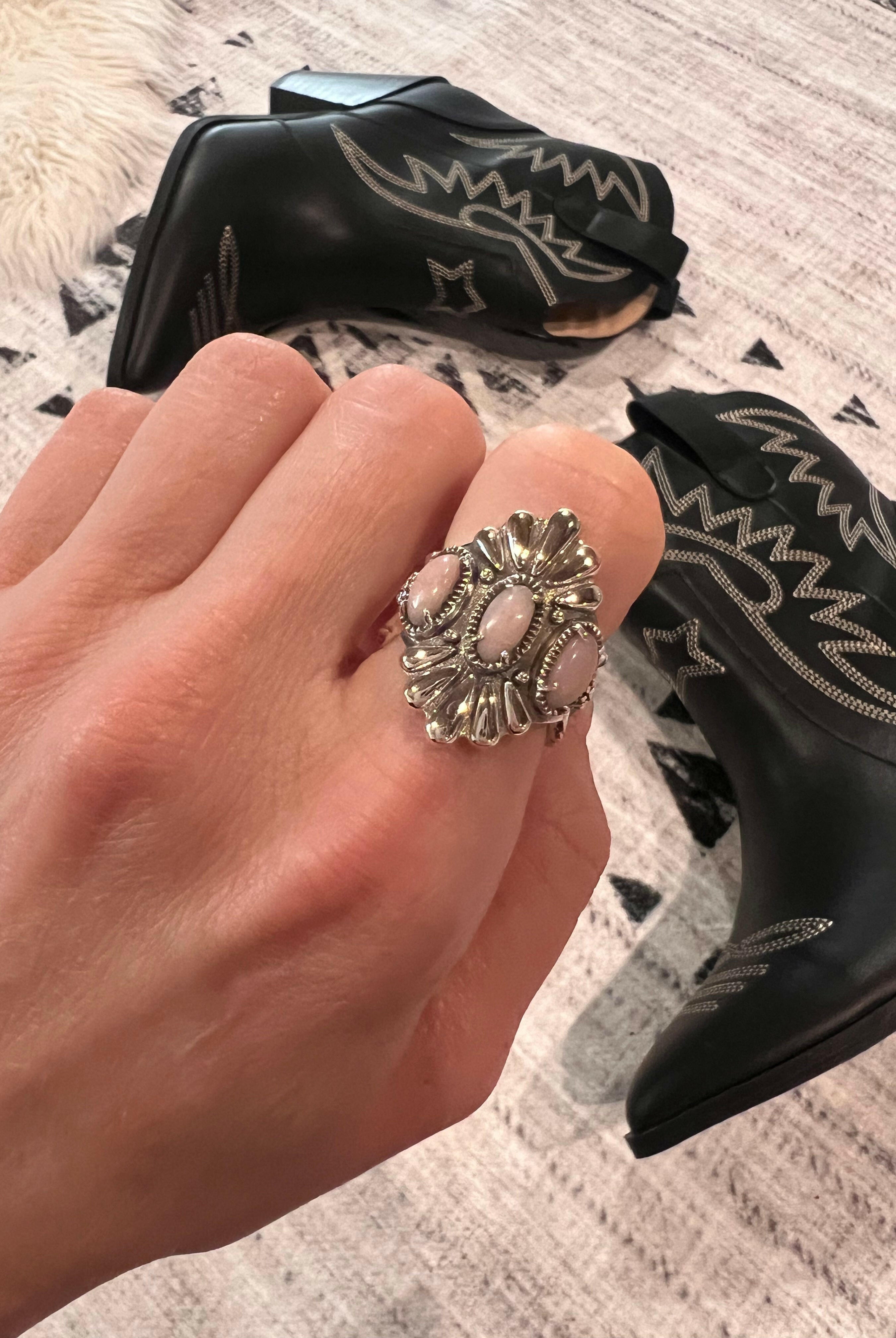 Free As The Wind Triple Stone Ring-Statement Rings-Krush Kandy, Women's Online Fashion Boutique Located in Phoenix, Arizona (Scottsdale Area)