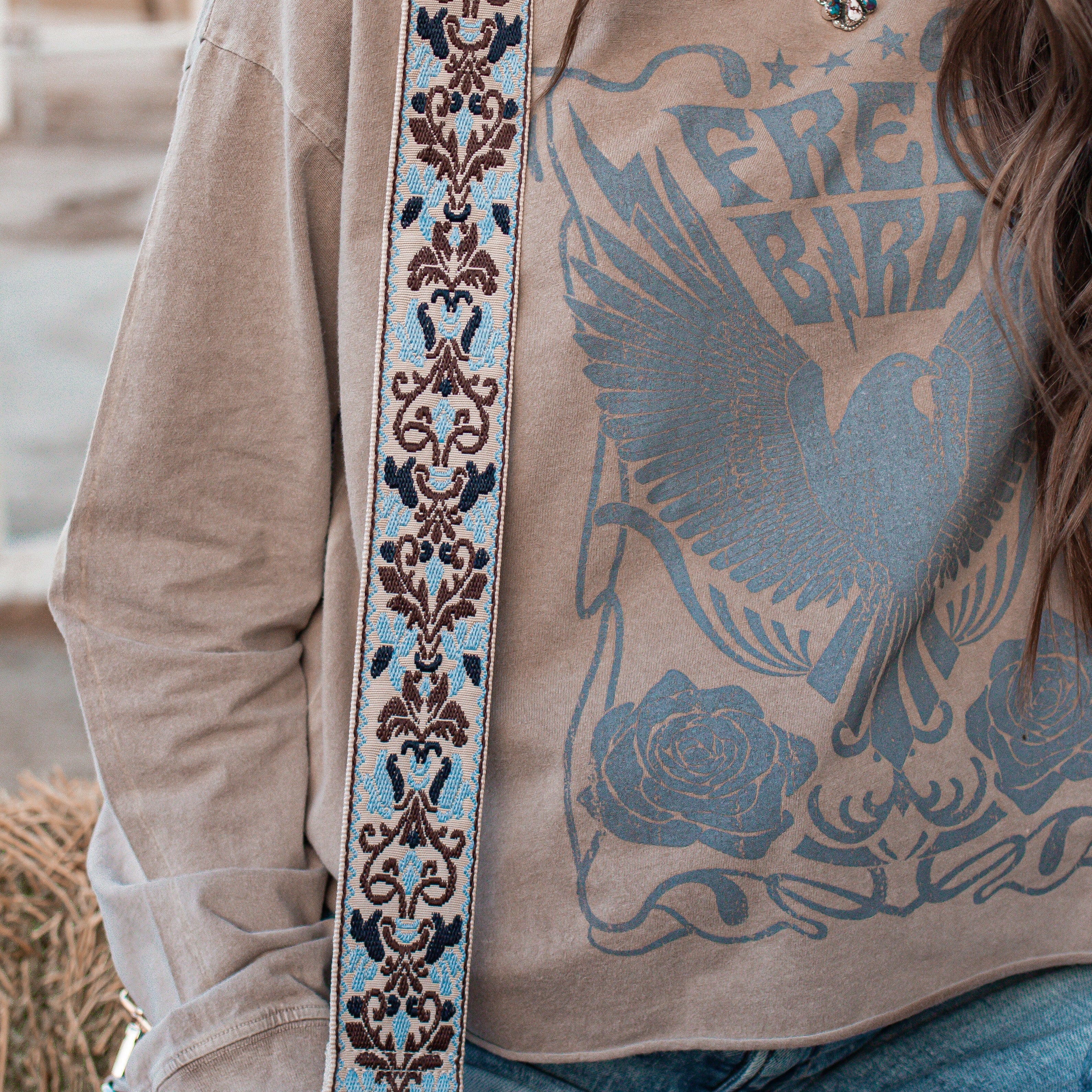 Adventure Begins Guitar Strap | 6 Colors!-Purses & Bags-Krush Kandy, Women's Online Fashion Boutique Located in Phoenix, Arizona (Scottsdale Area)