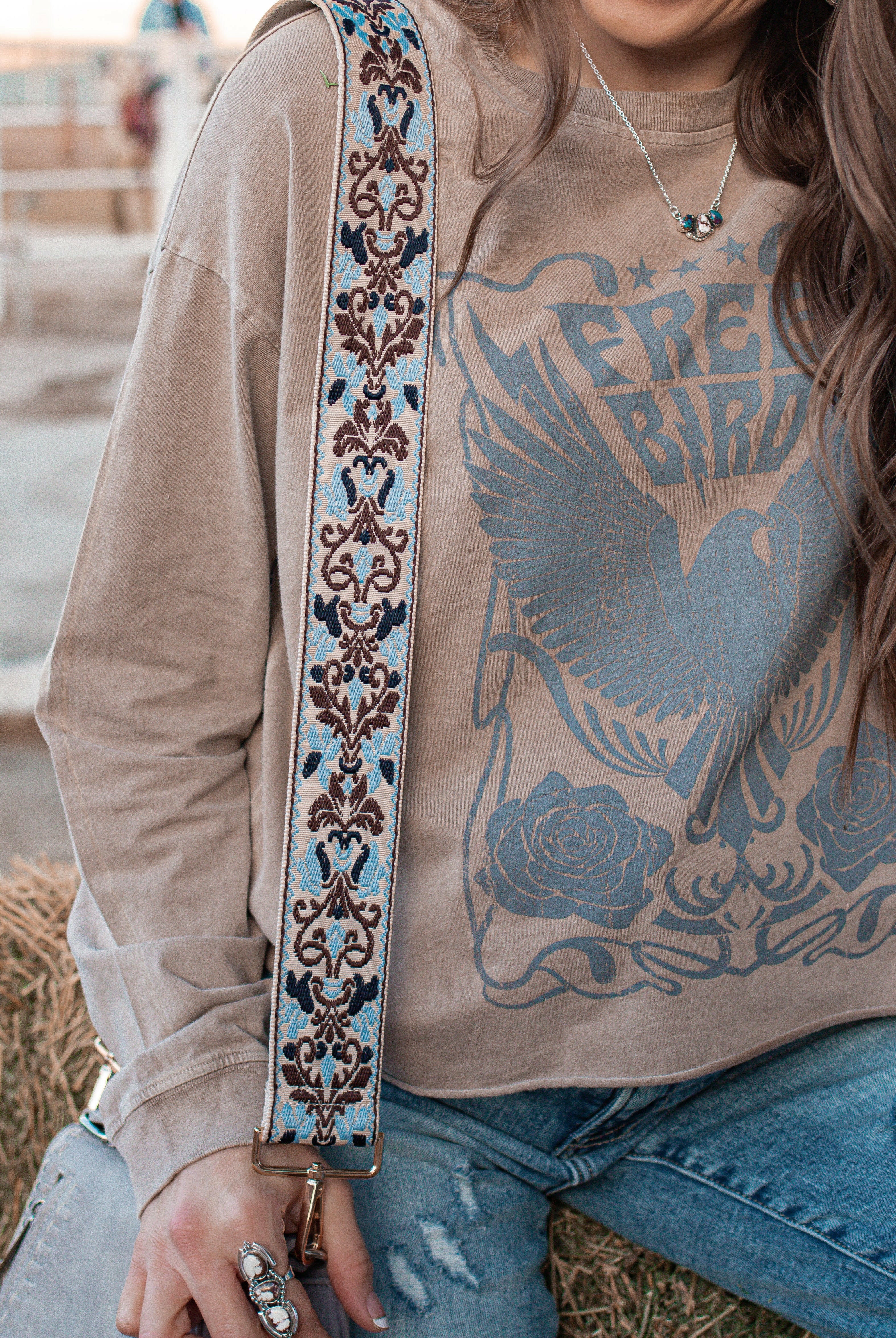 Adventure Begins Guitar Strap | 6 Colors!-Purses & Bags-Krush Kandy, Women's Online Fashion Boutique Located in Phoenix, Arizona (Scottsdale Area)