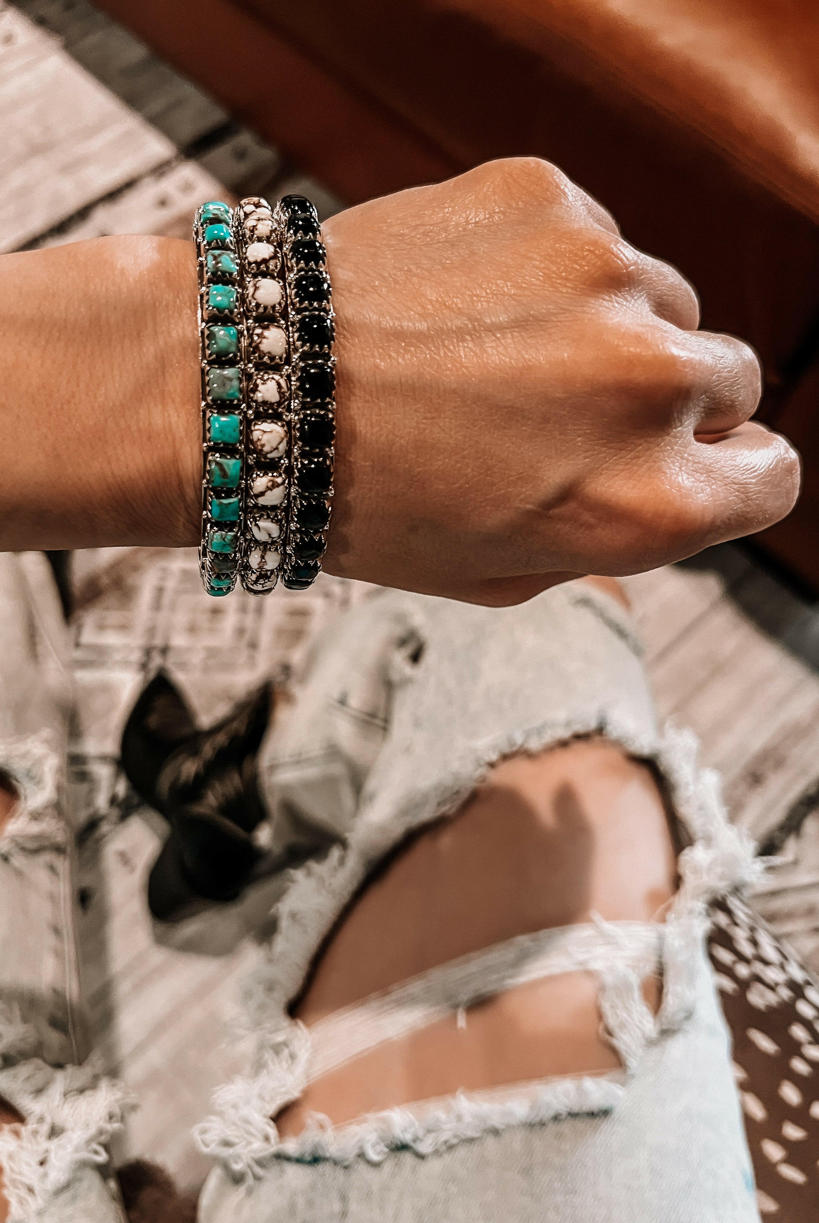 Kristyn's Highly Requested Stone Bangle MADE TO ORDER-Bangle Bracelets-Krush Kandy, Women's Online Fashion Boutique Located in Phoenix, Arizona (Scottsdale Area)