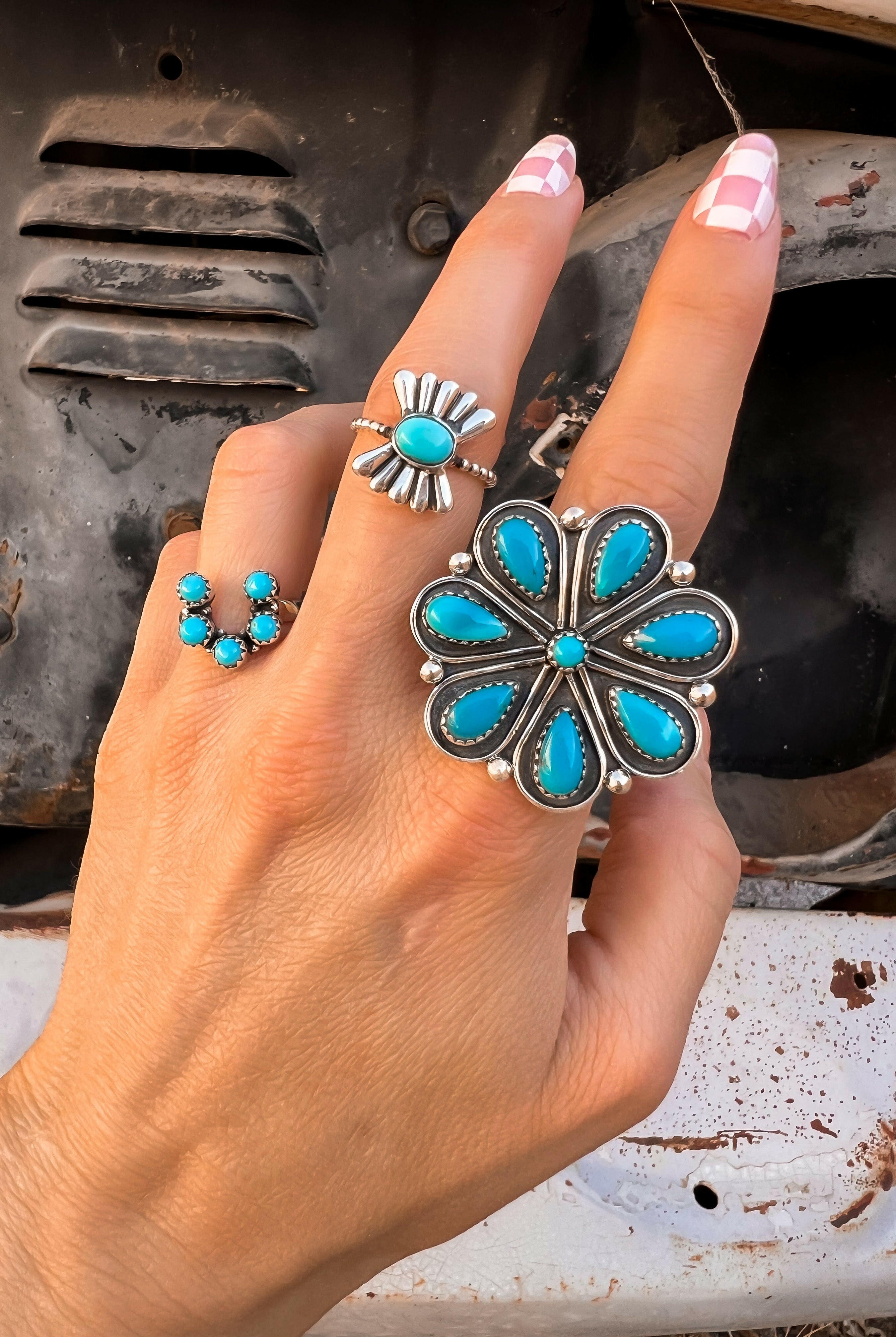 Sun Ring Sterling Silver Ring-Cluster Rings-Krush Kandy, Women's Online Fashion Boutique Located in Phoenix, Arizona (Scottsdale Area)