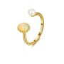 Opal & Pearl Geometric Minimalist Band Ring-Rings-Krush Kandy, Women's Online Fashion Boutique Located in Phoenix, Arizona (Scottsdale Area)