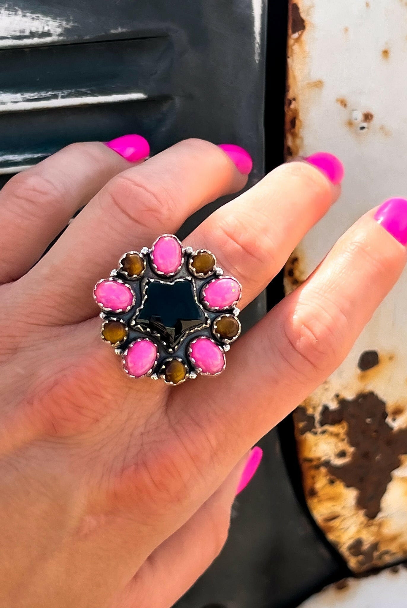 Lynx Star Cluster Ring-Krush Kandy, Women's Online Fashion Boutique Located in Phoenix, Arizona (Scottsdale Area)