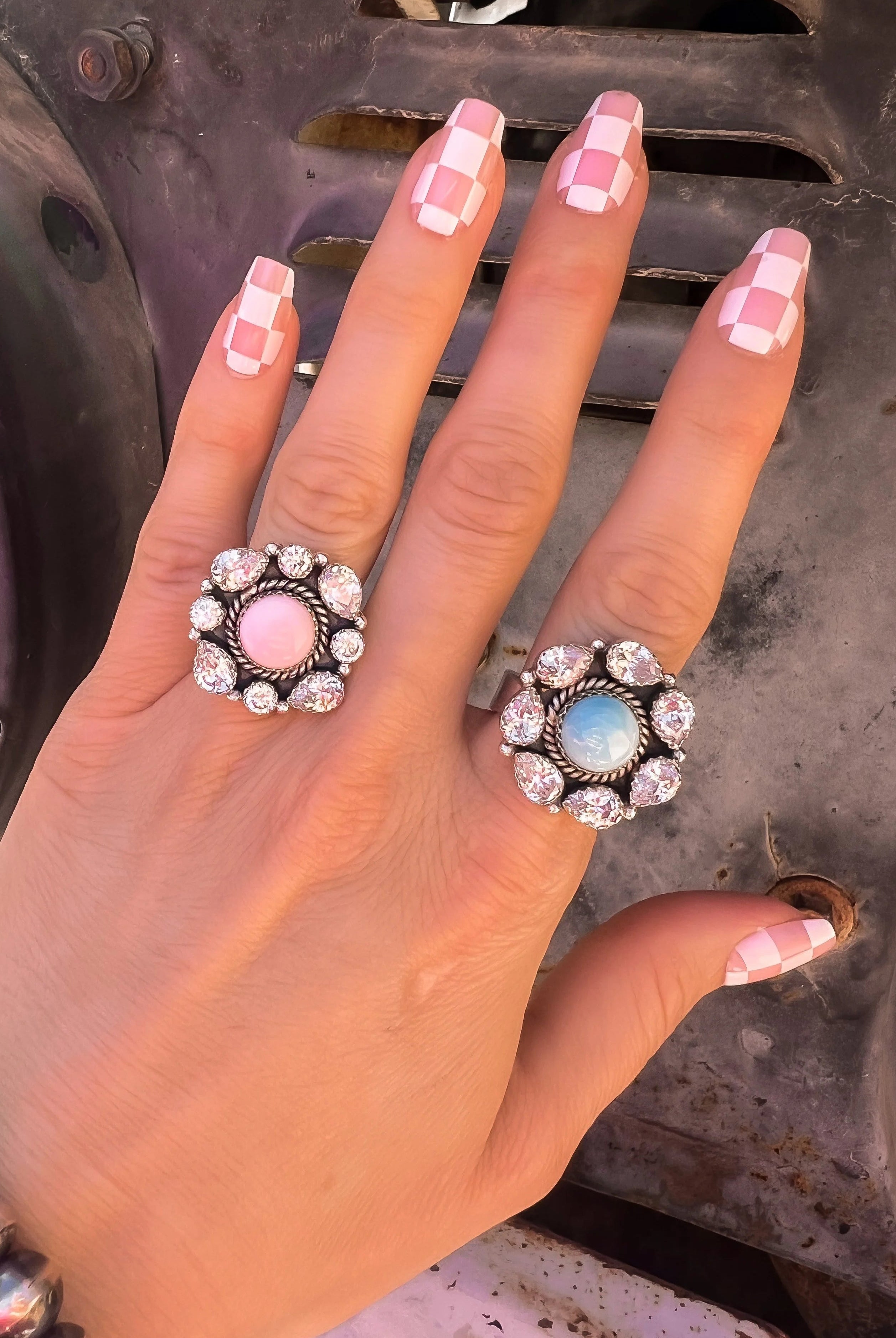 Crystal Krushes Stone Rings-Rings-Krush Kandy, Women's Online Fashion Boutique Located in Phoenix, Arizona (Scottsdale Area)