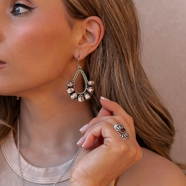 PREORDER Brielle Sterling Silver Earring-Drop Earrings-Krush Kandy, Women's Online Fashion Boutique Located in Phoenix, Arizona (Scottsdale Area)