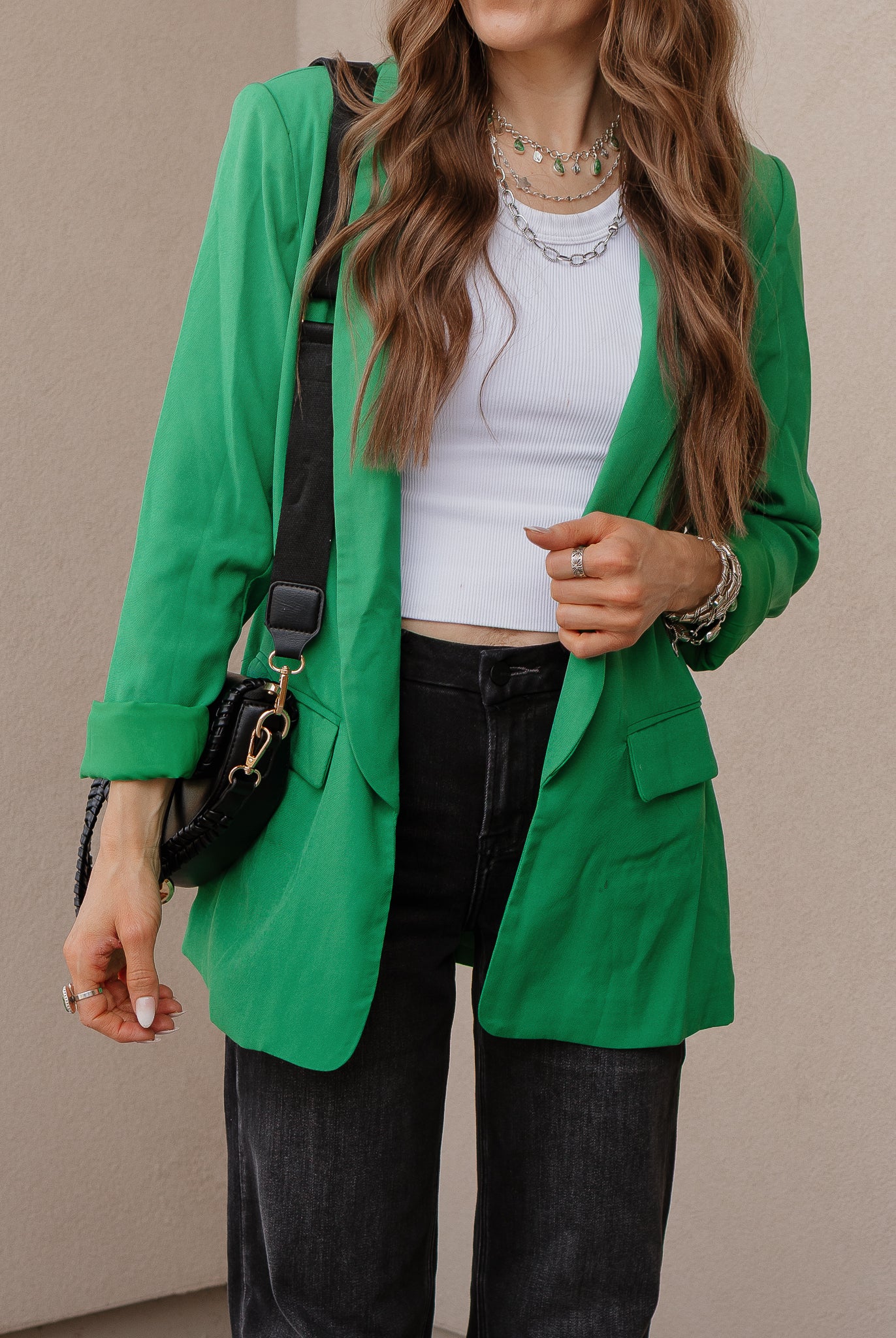 After Hours Long Sleeve Blazer-Blazers-Krush Kandy, Women's Online Fashion Boutique Located in Phoenix, Arizona (Scottsdale Area)