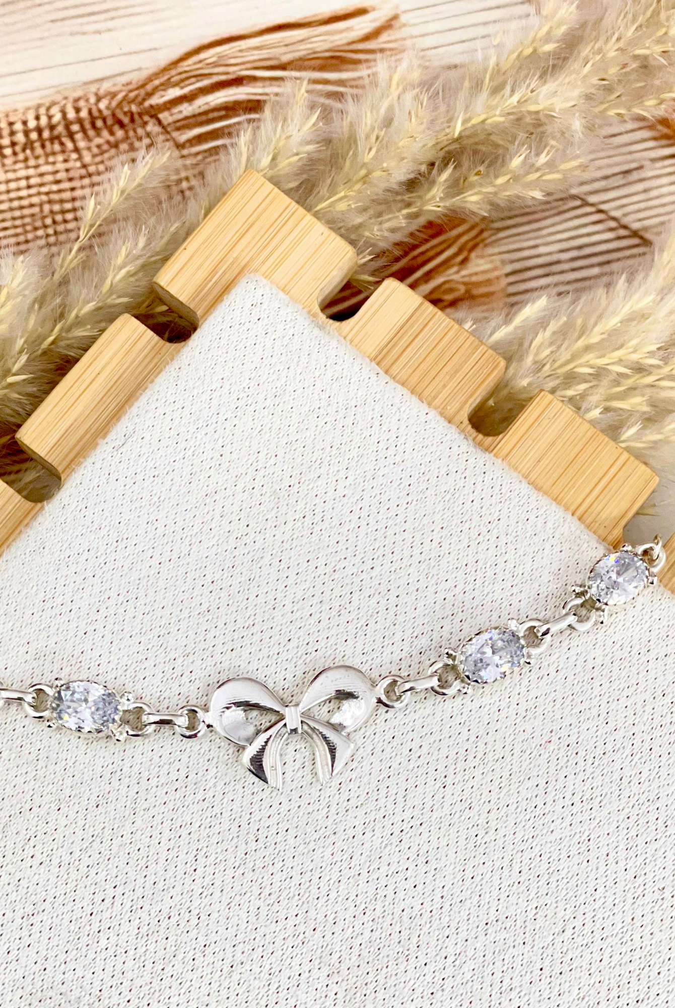 Klassic Kandy Crystal Bow Bracelet-Bracelets-Krush Kandy, Women's Online Fashion Boutique Located in Phoenix, Arizona (Scottsdale Area)