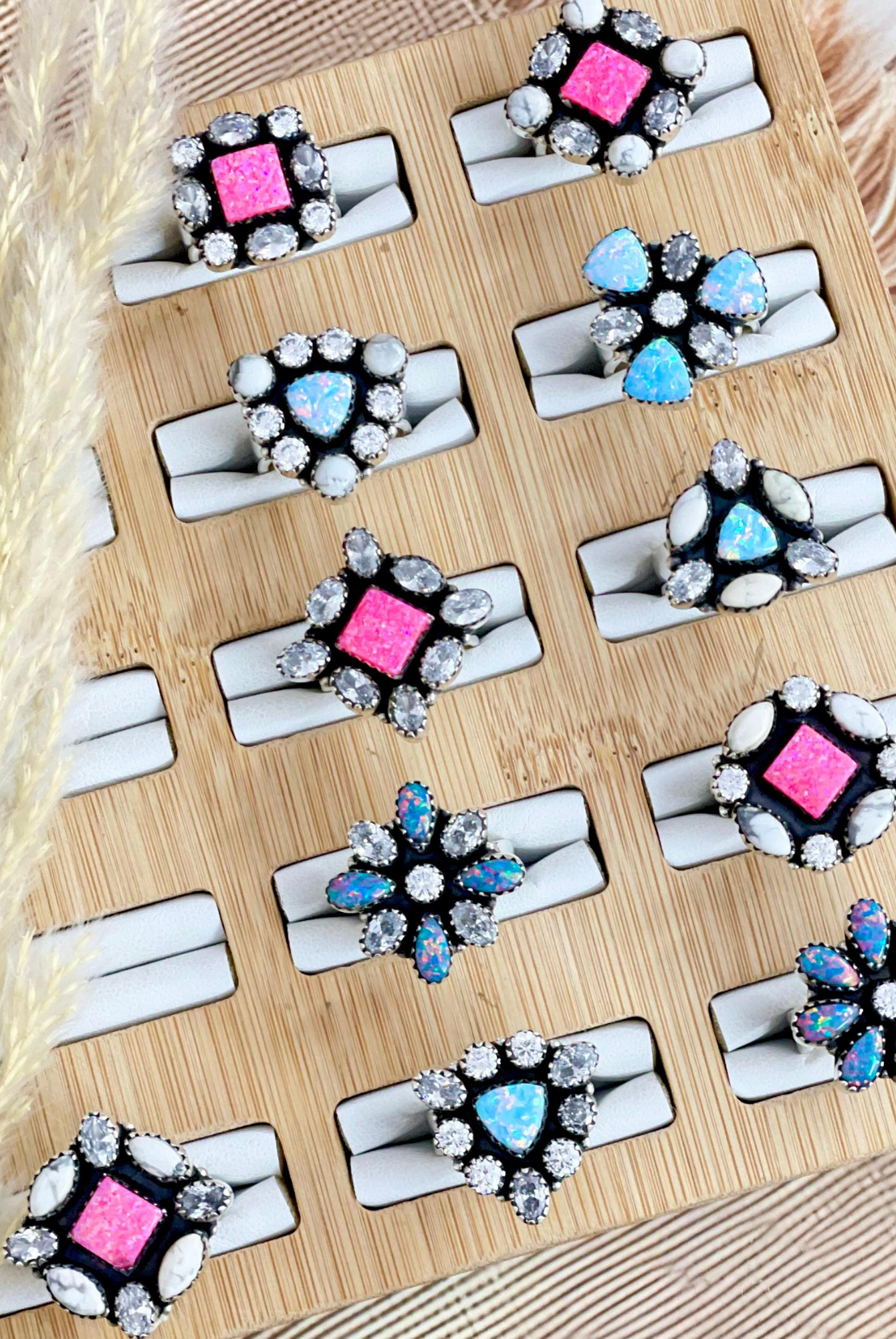 Starlit Harmony Sterling Silver Opal Rings-Ring Sizers-Krush Kandy, Women's Online Fashion Boutique Located in Phoenix, Arizona (Scottsdale Area)