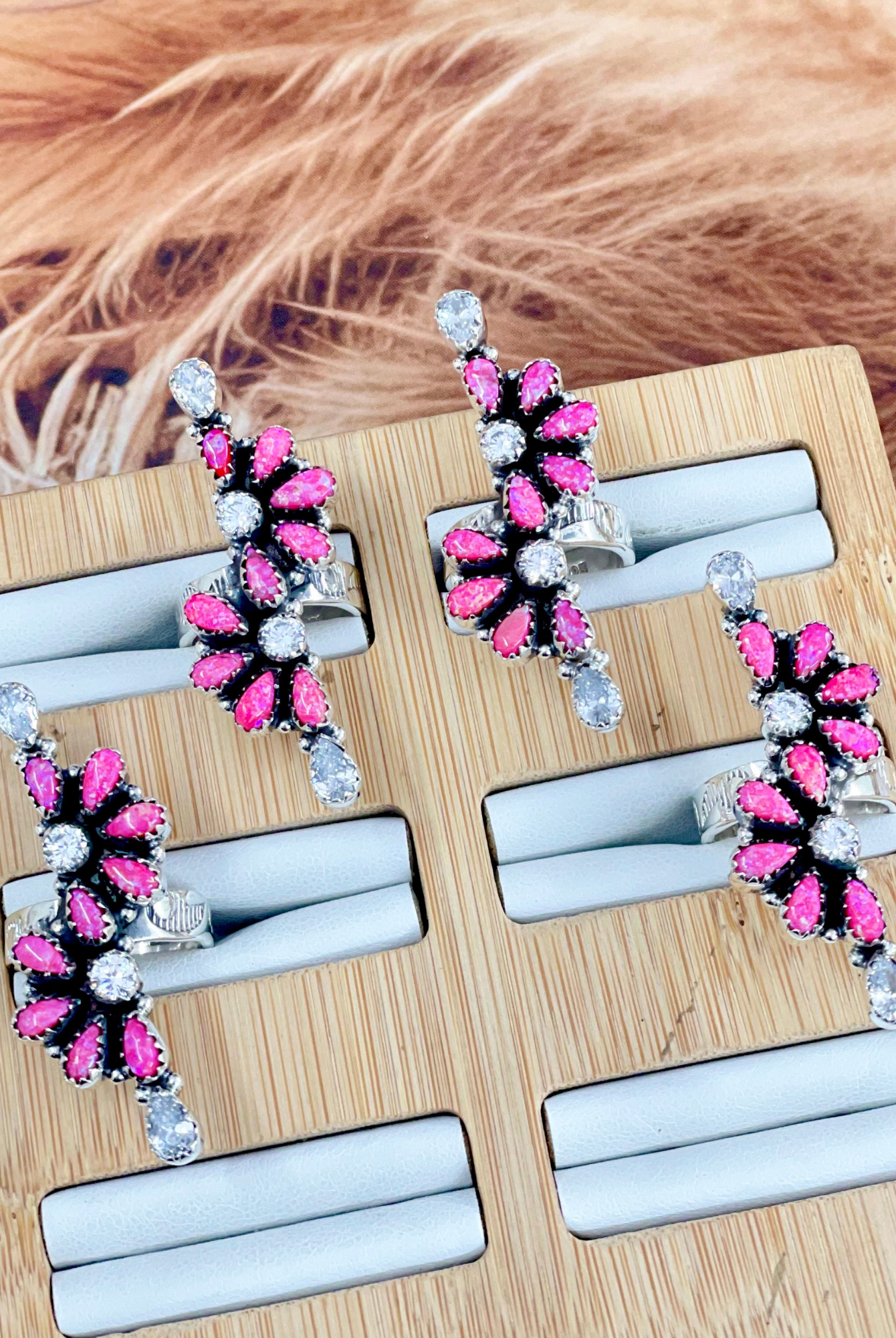 Pink Horizon Crystal Stone Ring-Ring Sizers-Krush Kandy, Women's Online Fashion Boutique Located in Phoenix, Arizona (Scottsdale Area)